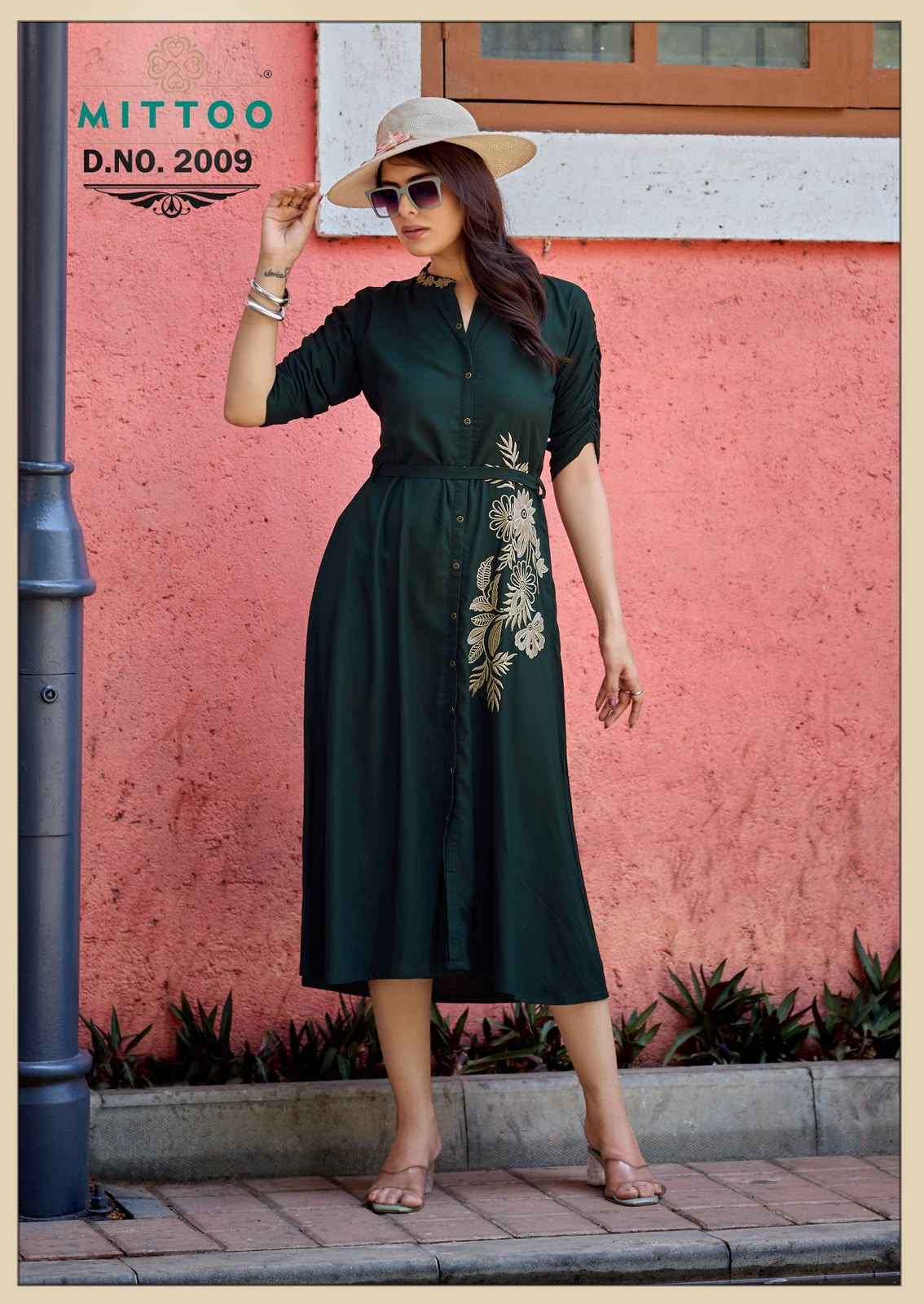 Mittoo Arica Vol 2 Rayon Kurti 5 pcs Catalogue