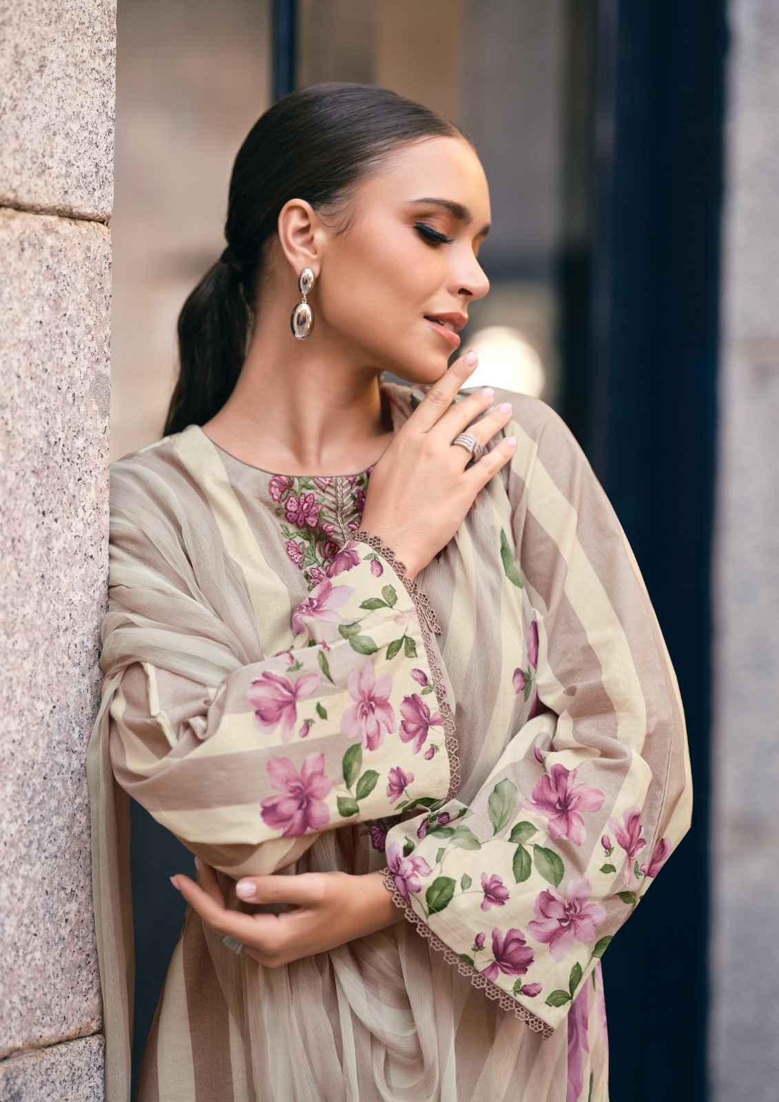 Nisanka Meraki Jam Satin Dress Material 6 pcs Catalogue