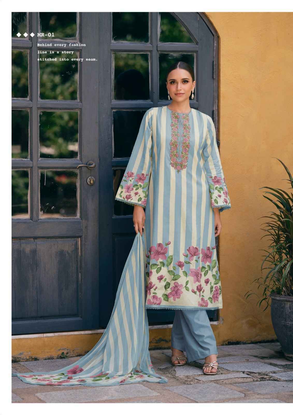 Nisanka Meraki Jam Satin Dress Material 6 pcs Catalogue