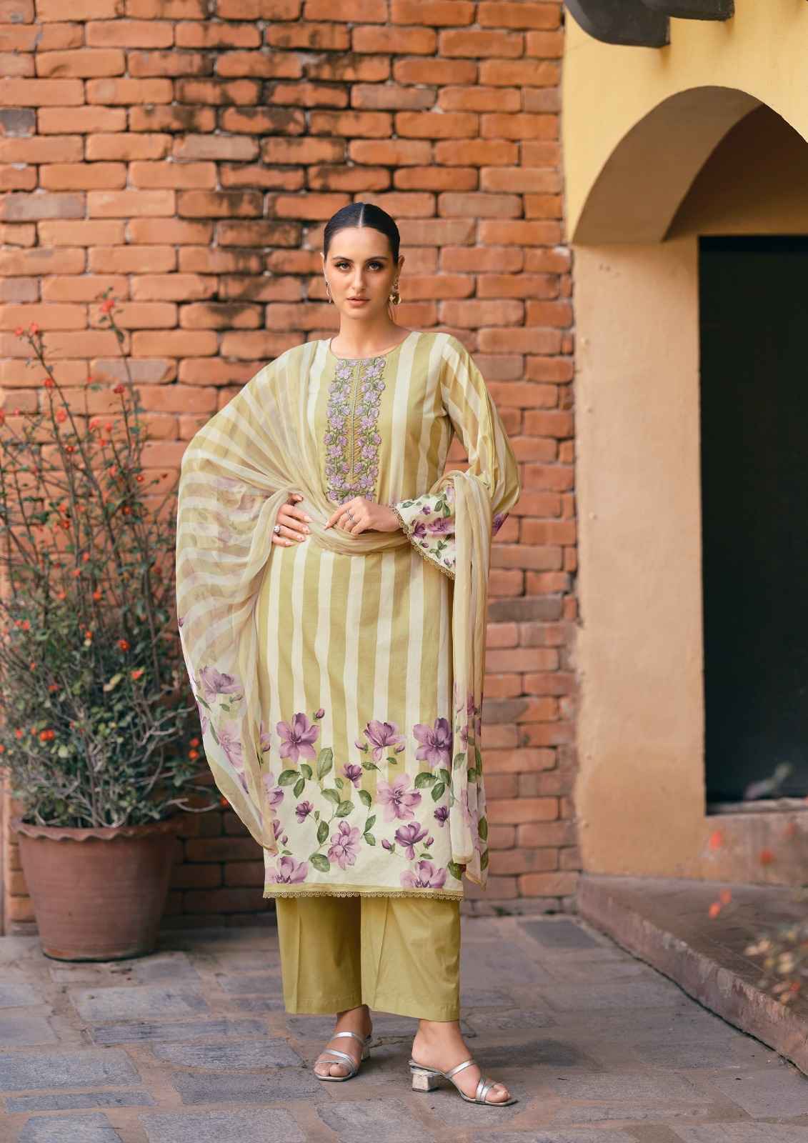 Nisanka Meraki Jam Satin Dress Material 6 pcs Catalogue