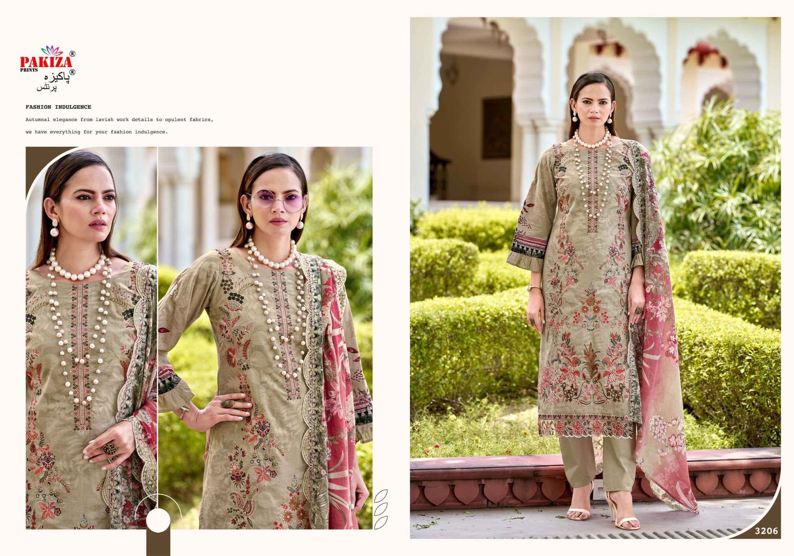 Pakiza Prints Farah Vol 32 Lawn Dress Material 10 pcs Catalogue