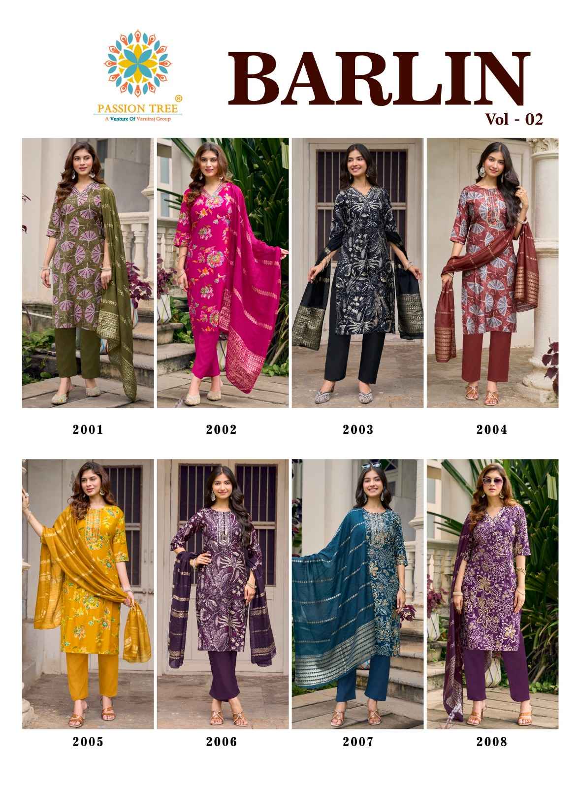 Passion Tree Barlin Vol 2 Barlin Kurti Combo 8 pcs Catalogue