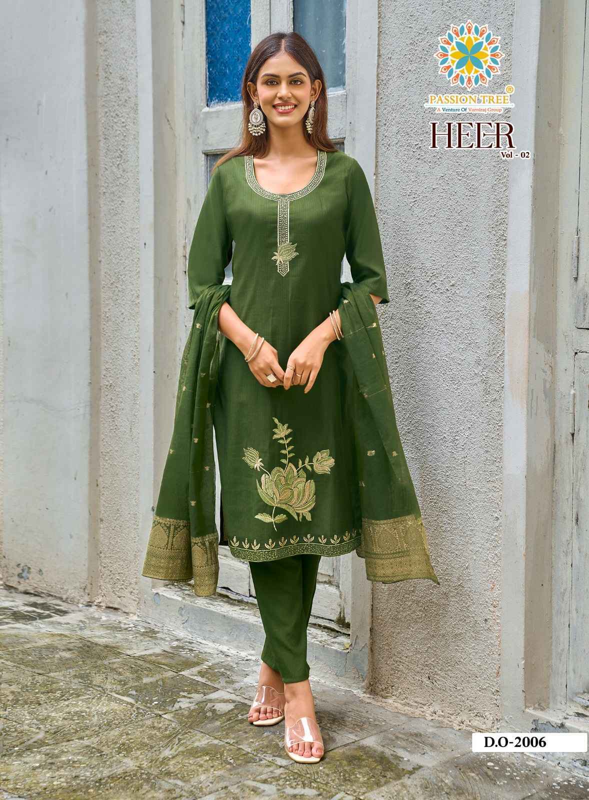 Passion Tree Heer Vol 2 Barlin Kurti Combo 8 pcs Catalogue