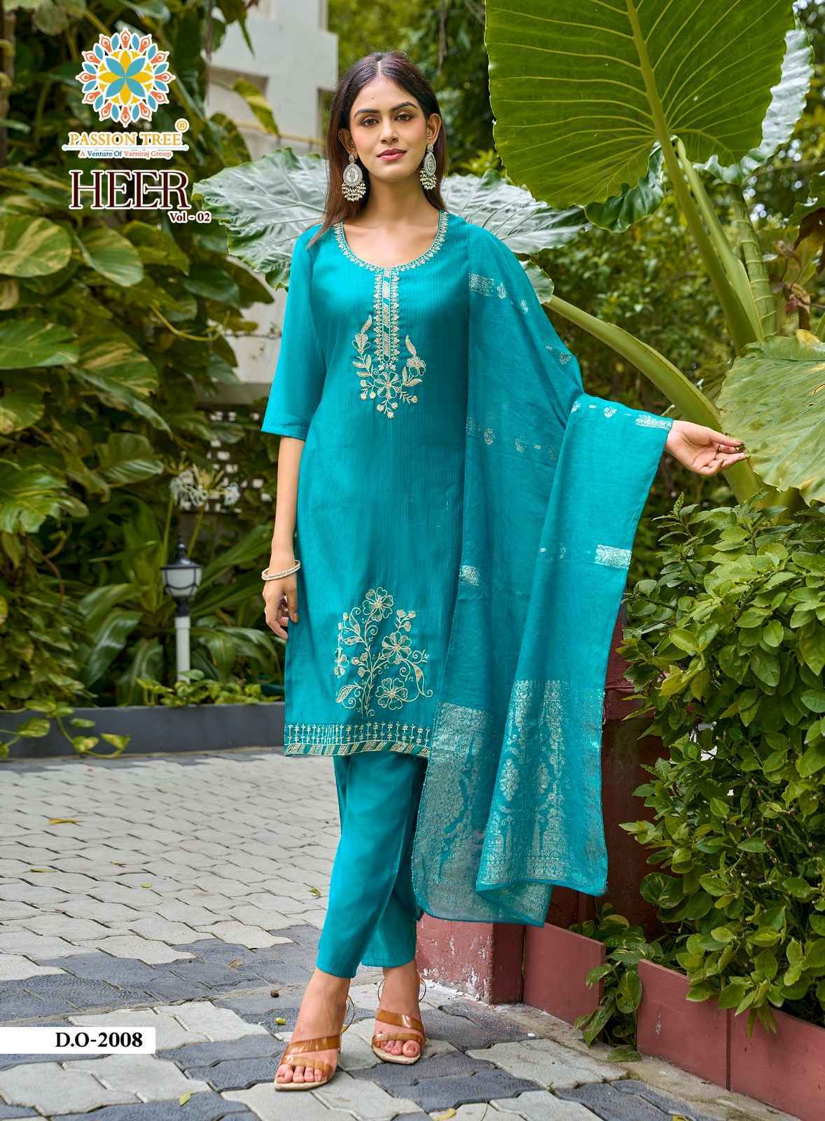 Passion Tree Heer Vol 2 Barlin Kurti Combo 8 pcs Catalogue