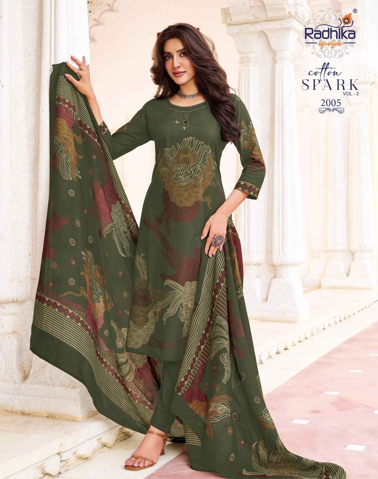 Radhika Lifestyle Cotton Spark Vol 2 Cotton Kurti Combo 8 pcs Catalogue