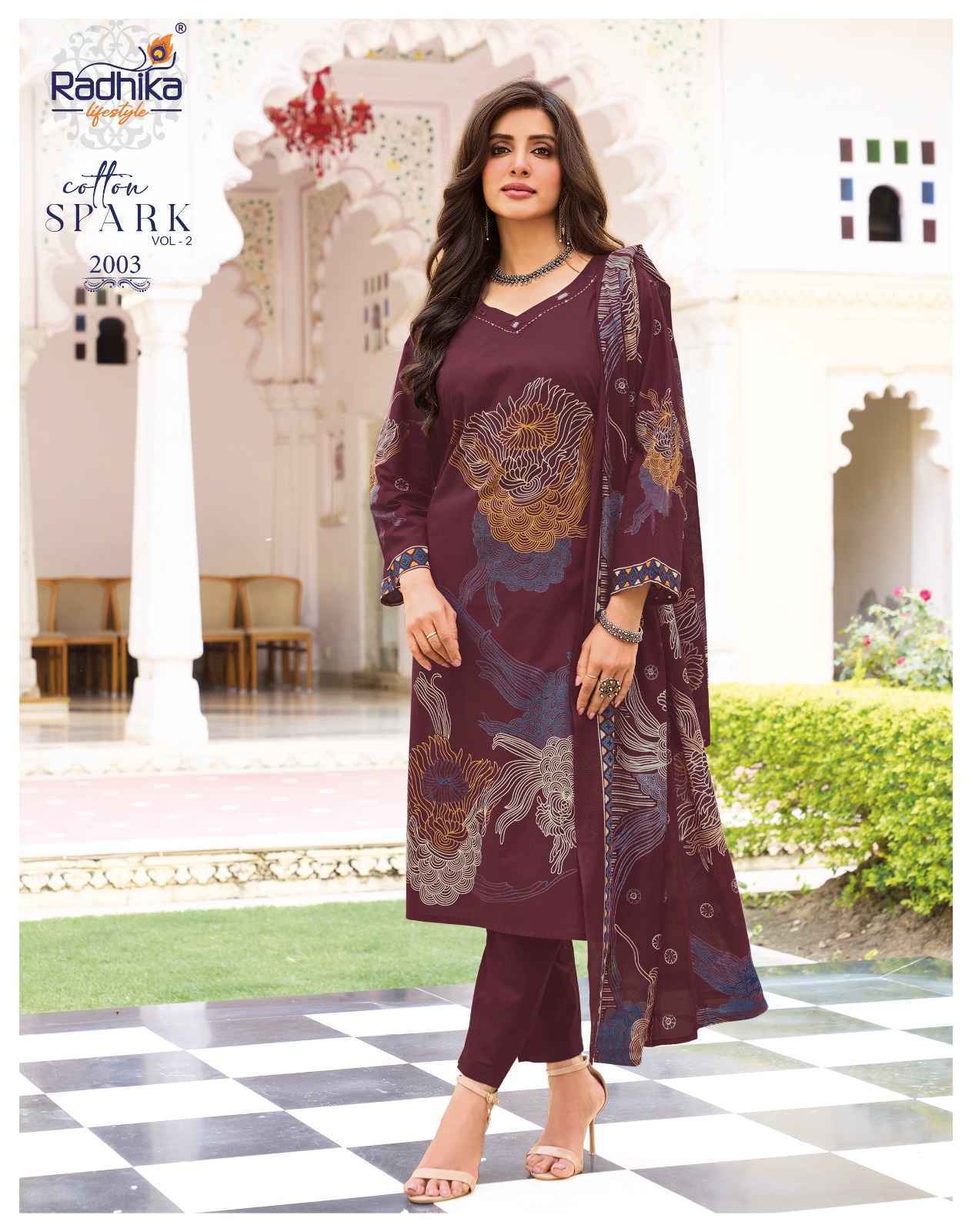 Radhika Lifestyle Cotton Spark Vol 2 Cotton Kurti Combo 8 pcs Catalogue