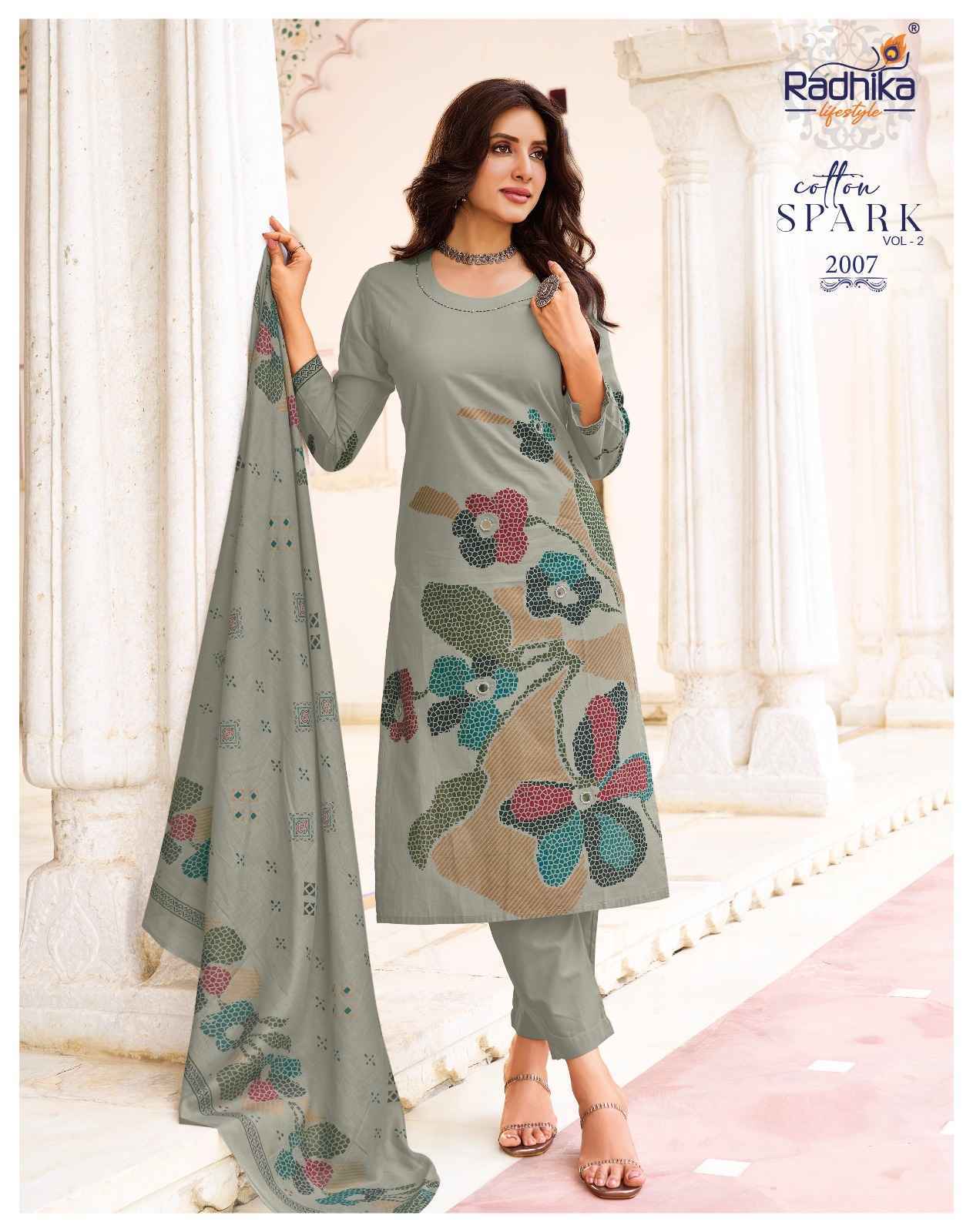 Radhika Lifestyle Cotton Spark Vol 2 Cotton Kurti Combo 8 pcs Catalogue