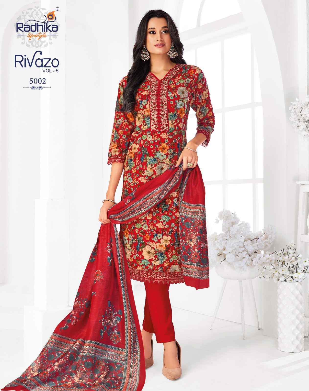 Radhika Lifestyle Rivazo Vol 5 Reyon Kurti Combo 8 pcs Catalogue