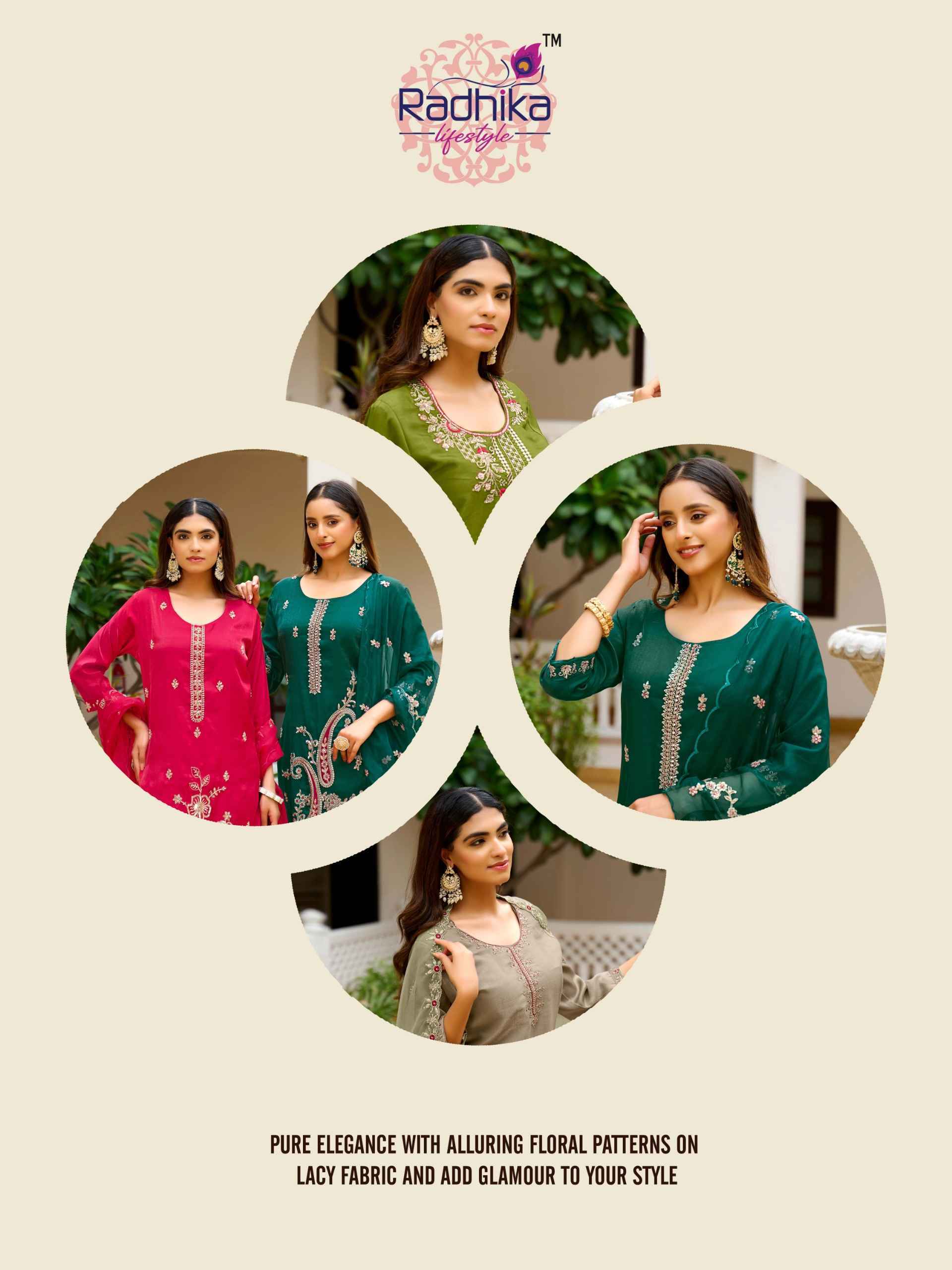 Radhika Lifestyle Sarin Vol 1 Cotton Kurti Combo 6 pcs Catalogue