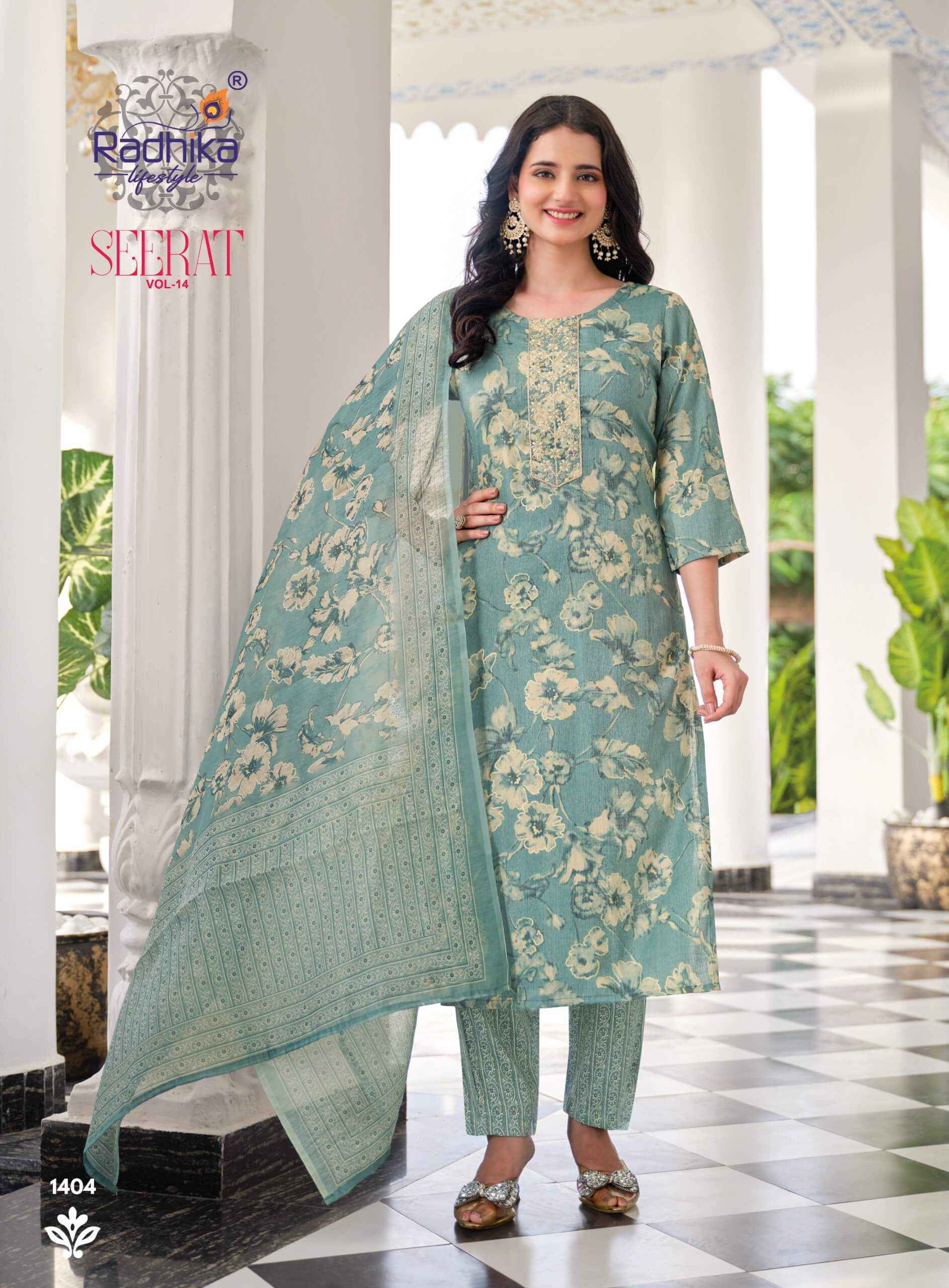 Radhika Lifestyle Seerat Vol 14 Rayon Kurti Combo 8 pcs Catalogue