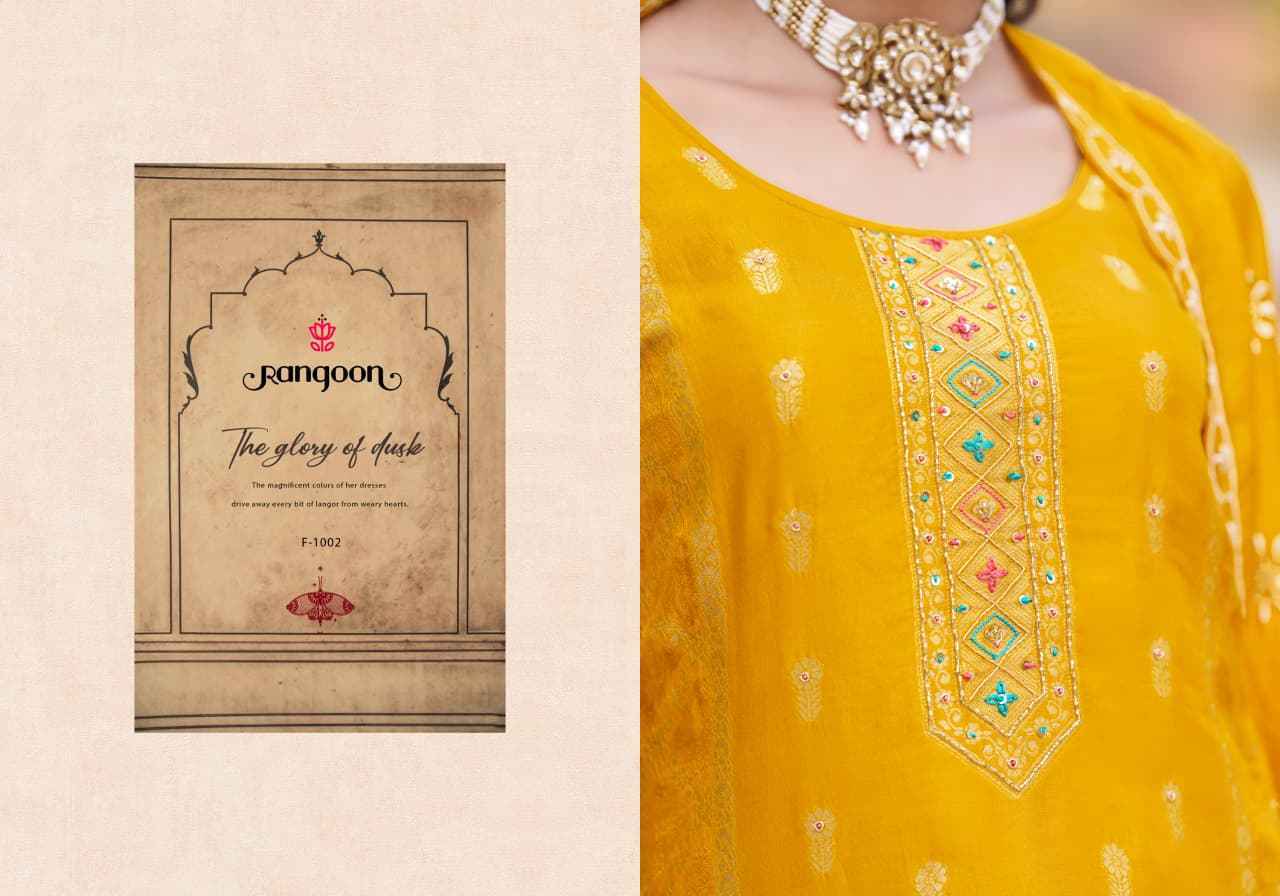 Rangoon Darpan Vol 2 Readymade Russian Jacquard Dress 4 pcs Catalogue