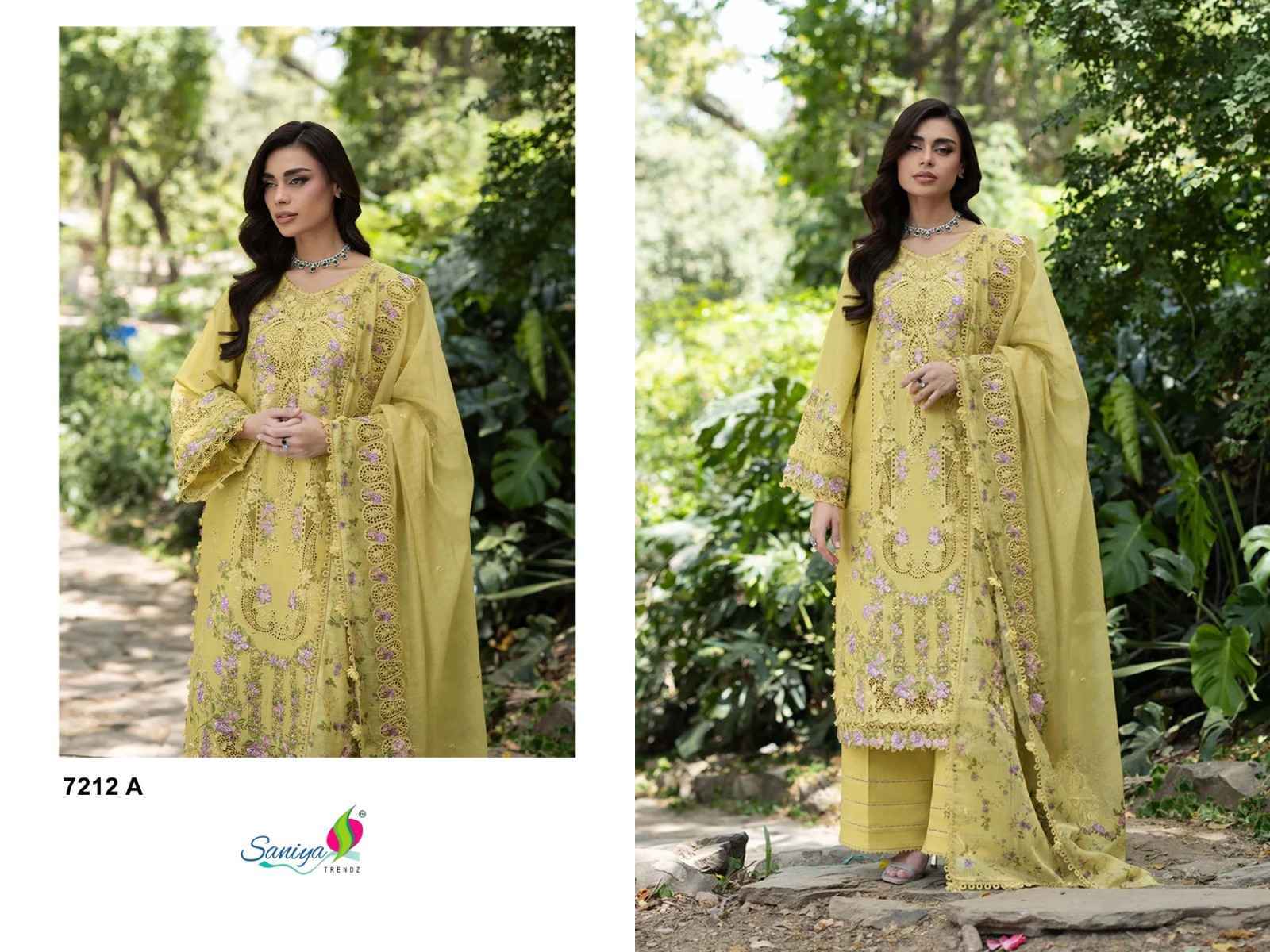 Saniya Trendz D No 7212 Cotton Dress Material 4 pcs Catalogue