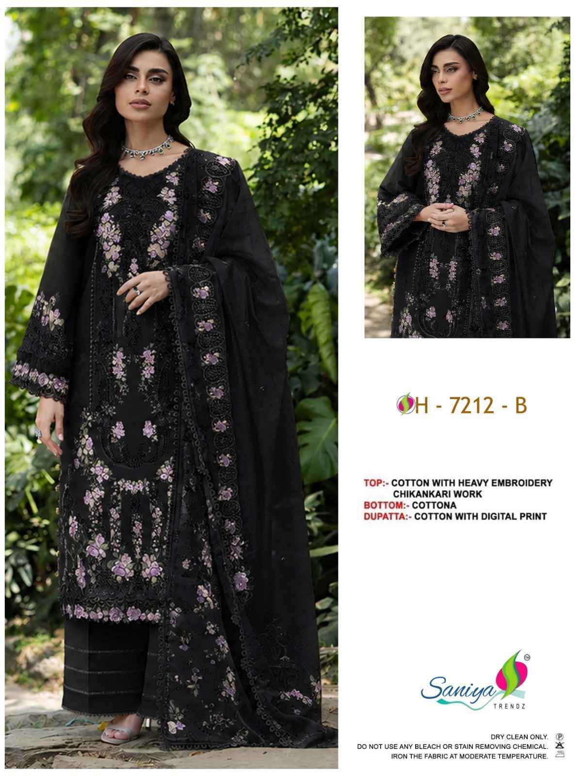 Saniya Trendz D No 7212 Cotton Dress Material 4 pcs Catalogue