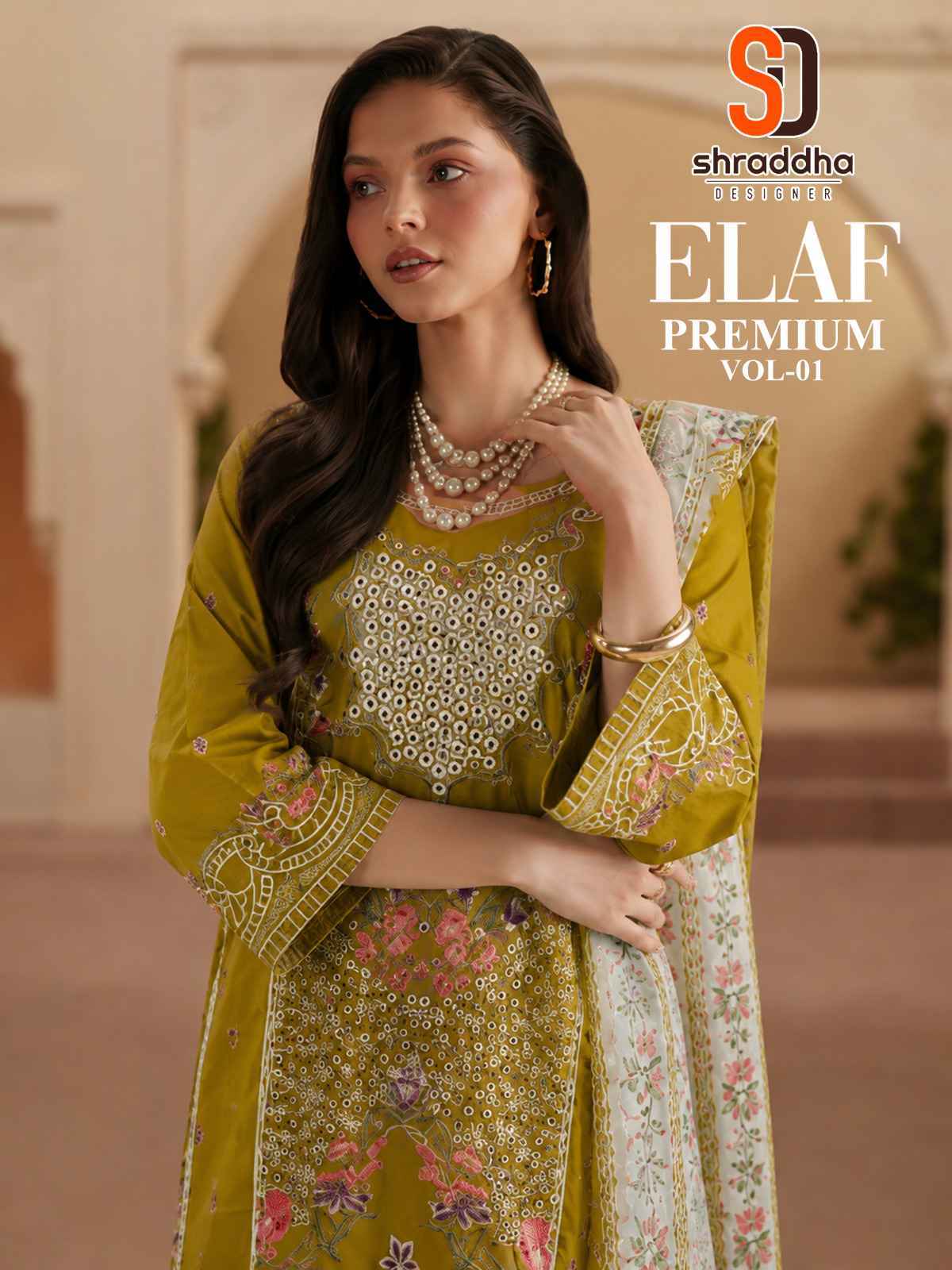Shraddha Designer Elaf Premium Vol 1 Cotton Dress Material 6 pcs Cataloge
