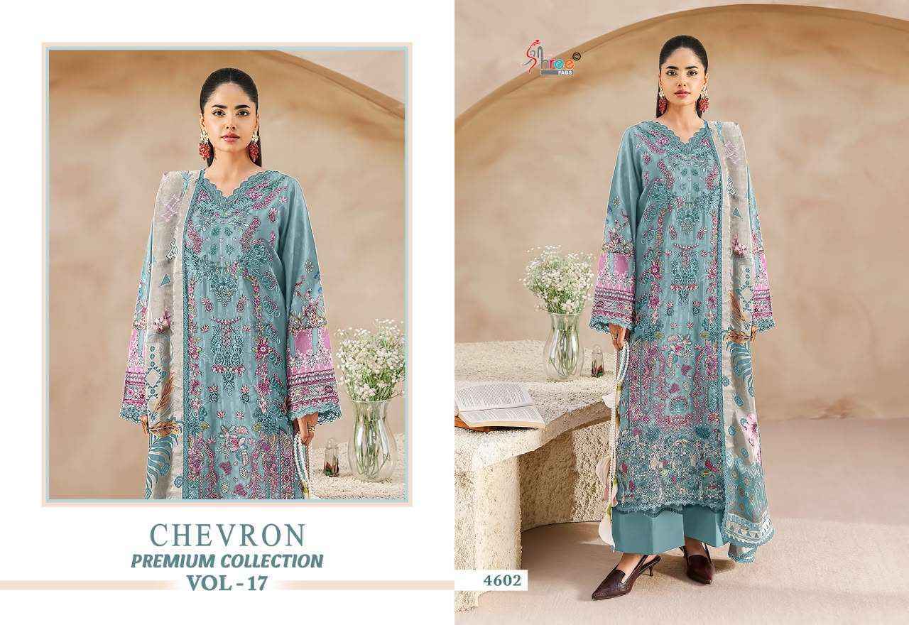 Shree Fabs Chevron Premium Collection Vol 17 Cotton Dress Material 8 pcs Catalogue