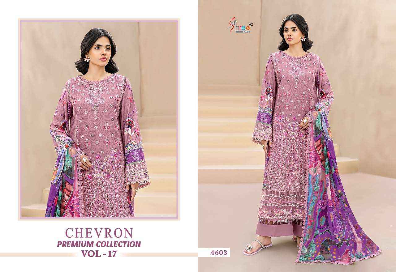 Shree Fabs Chevron Premium Collection Vol 17 Cotton Dress Material 8 pcs Catalogue