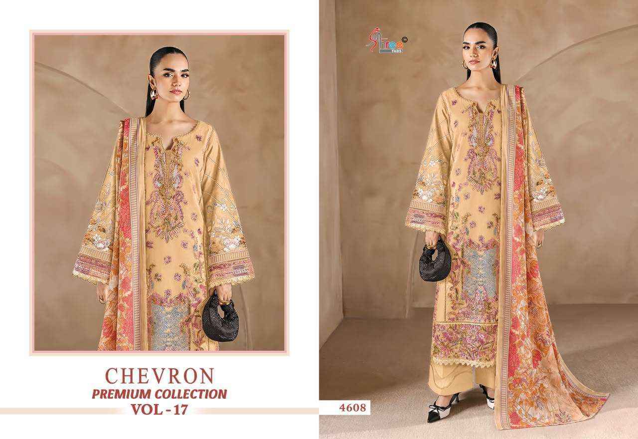 Shree Fabs Chevron Premium Collection Vol 17 Cotton Dress Material 8 pcs Catalogue