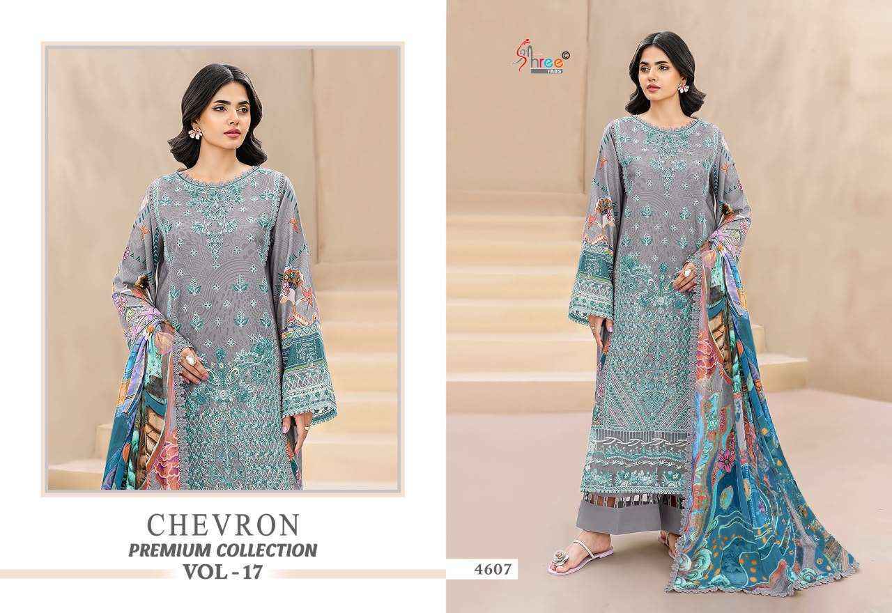 Shree Fabs Chevron Premium Collection Vol 17 Cotton Dress Material 8 pcs Catalogue