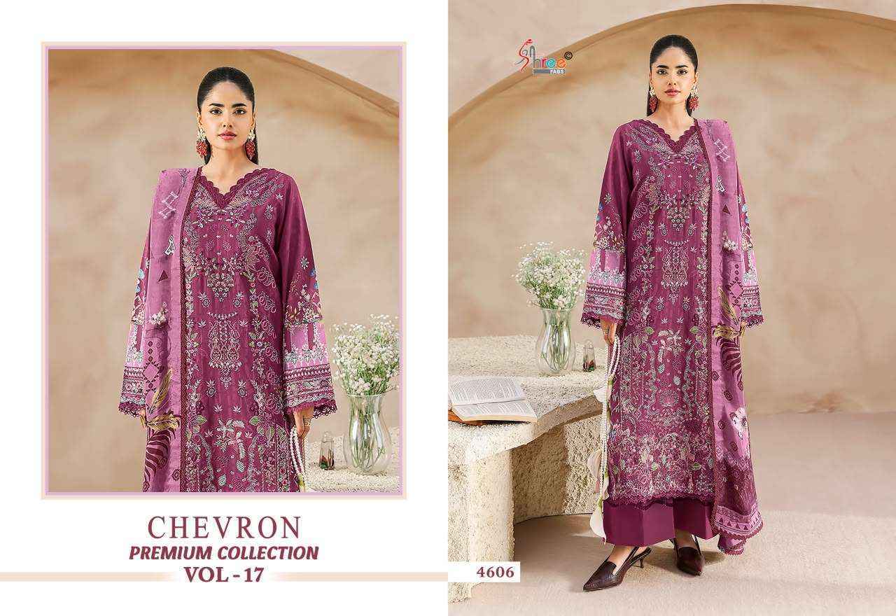 Shree Fabs Chevron Premium Collection Vol 17 Cotton Dress Material 8 pcs Catalogue
