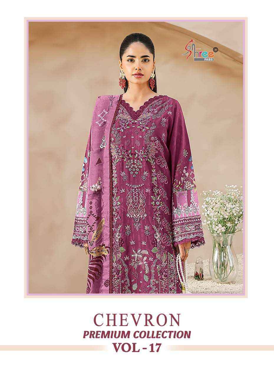 Shree Fabs Chevron Premium Collection Vol 17 Cotton Dress Material 8 pcs Catalogue