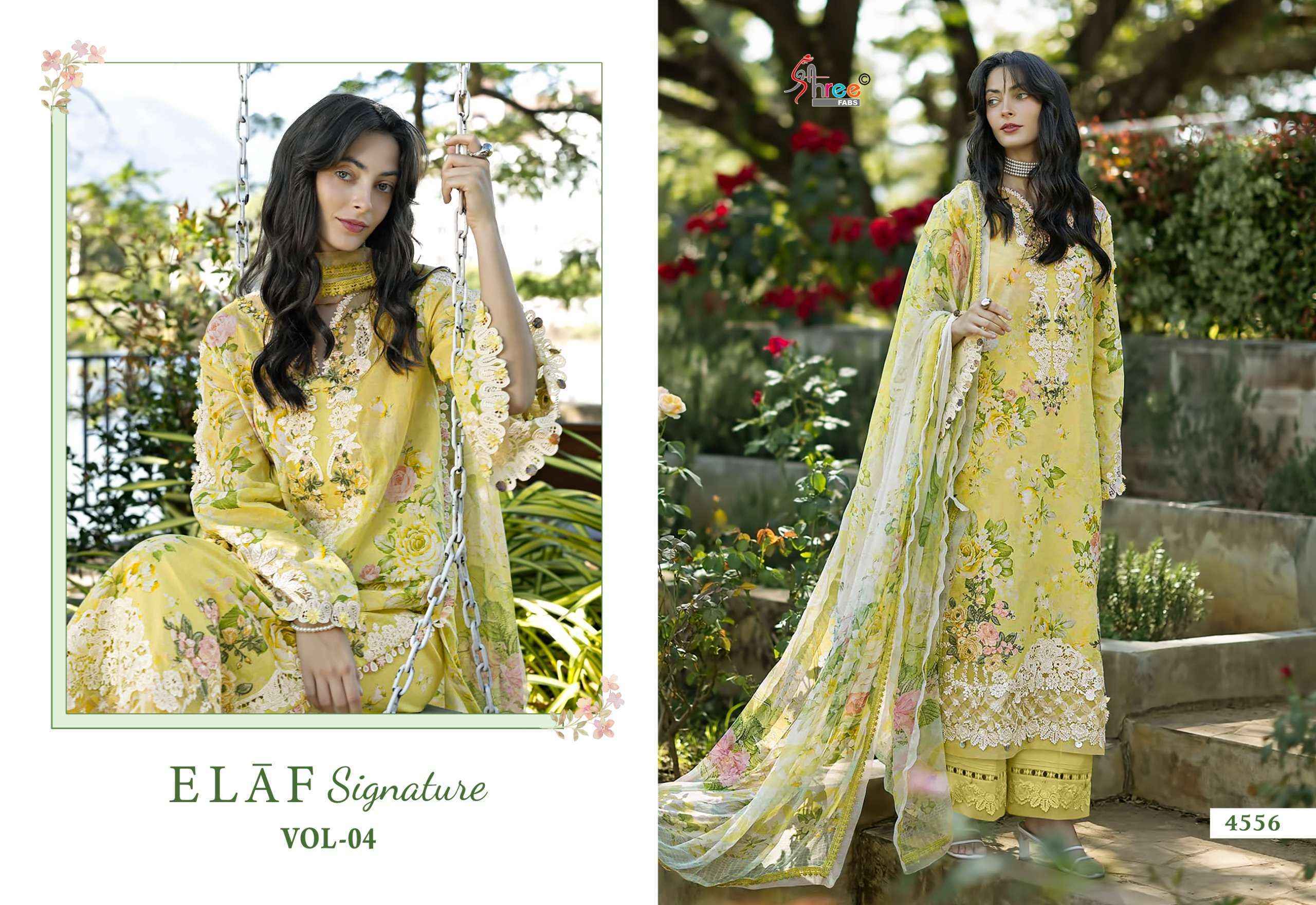 Shree Fabs Elaf Signature Vol 4 Cotton Dress Material 8 pcs Catalogue