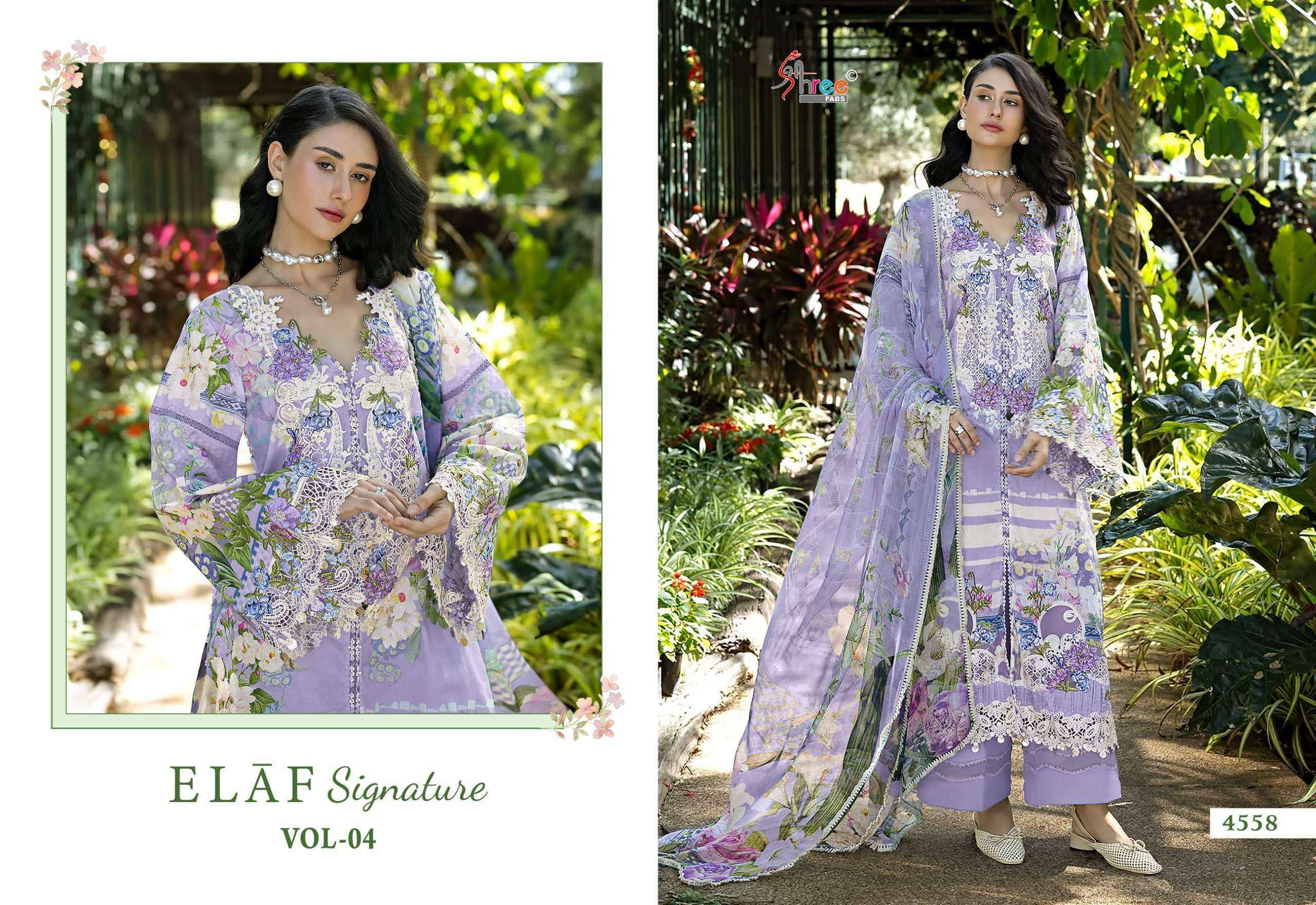 Shree Fabs Elaf Signature Vol 4 Cotton Dress Material 8 pcs Catalogue