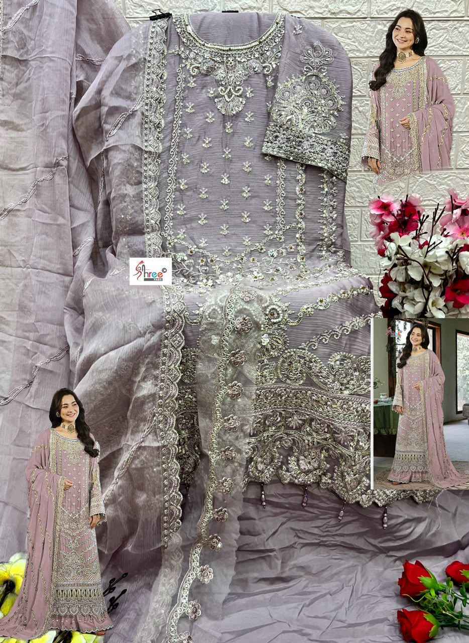 Shree Fabs SF 5627 Chiffon Dress Material 4 pcs Catalogue