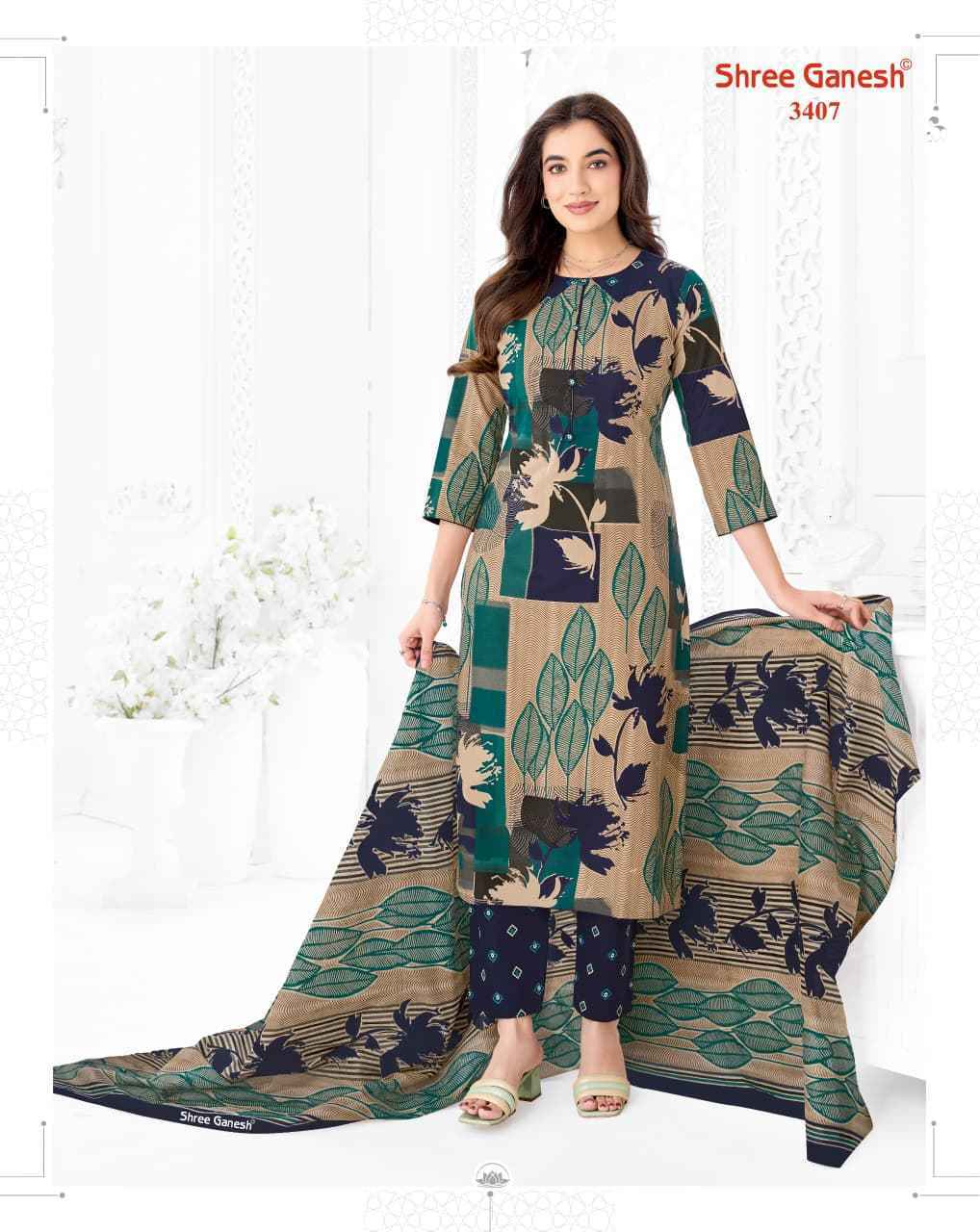Shree Ganesh Samaiyra Vol 24 Cotton Dress Material 20 pcs catalog