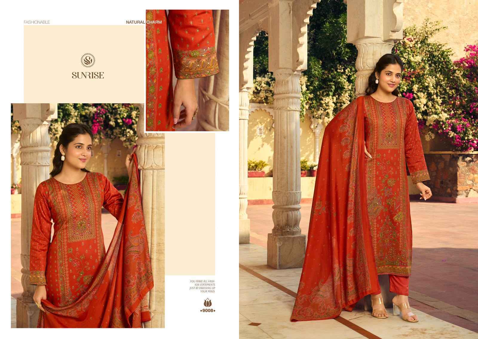 Sunrise Shilpa Vol 9 Jam Satin Dress Material 8 pcs Catalogue