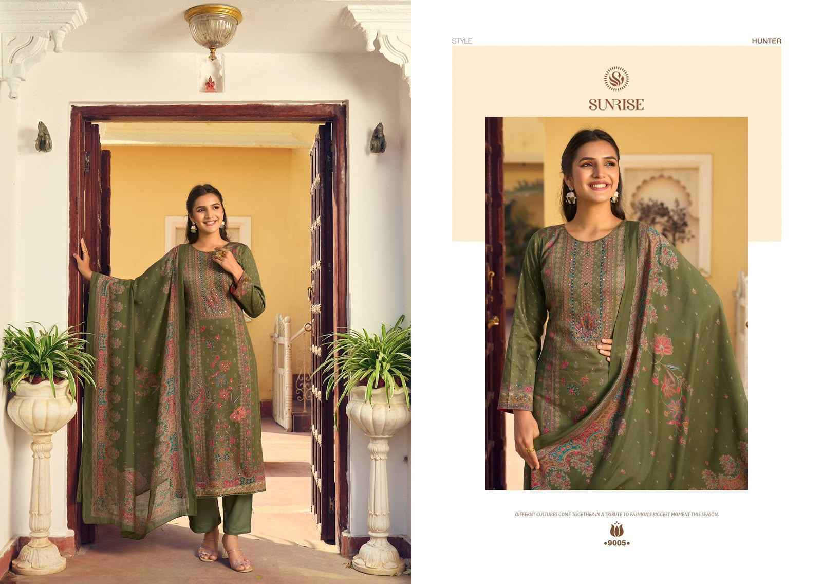 Sunrise Shilpa Vol 9 Jam Satin Dress Material 8 pcs Catalogue