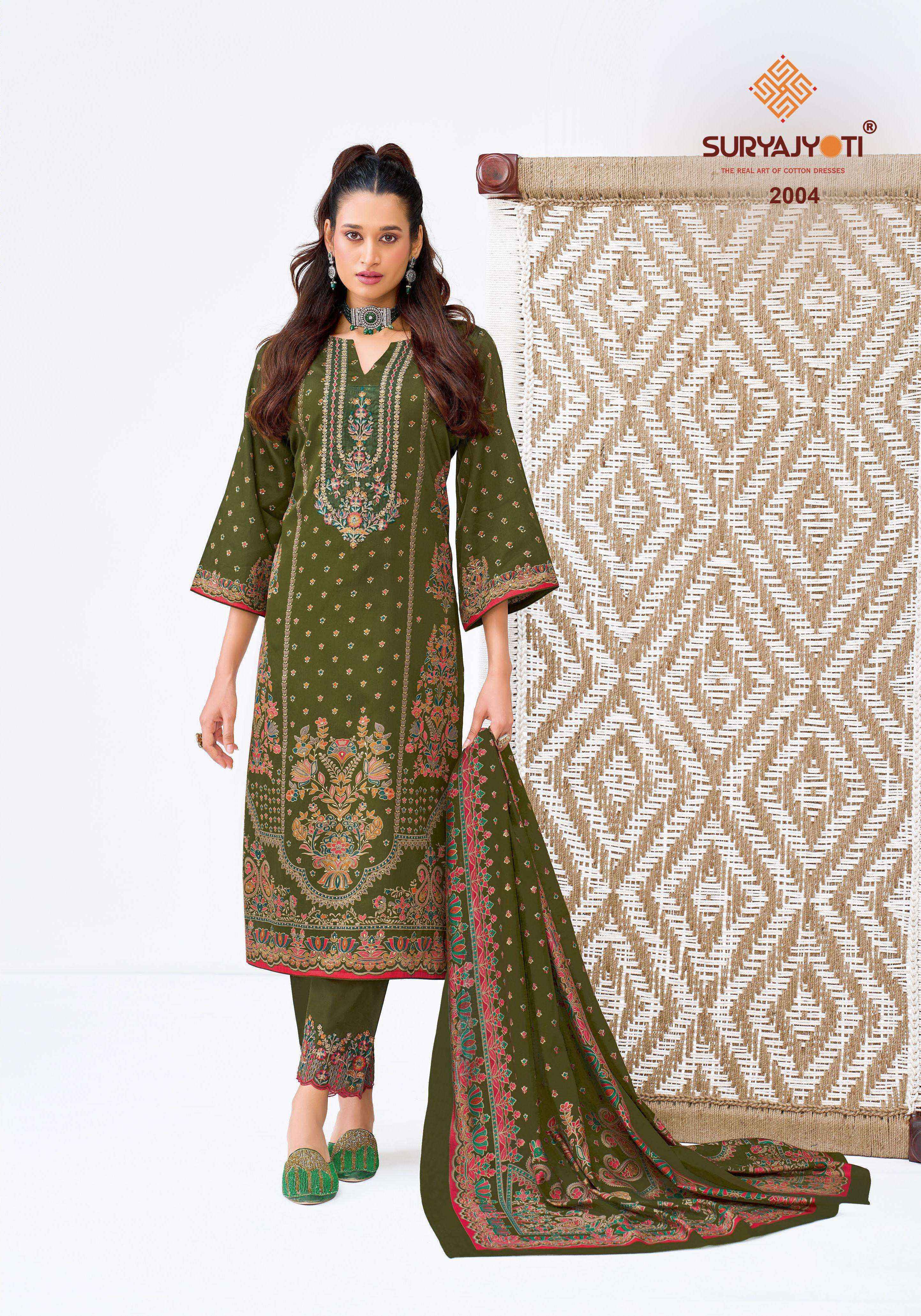 Suryajyoti Kavira Vol 2 Jam Satin Dress Material 6 pcs Catalogue