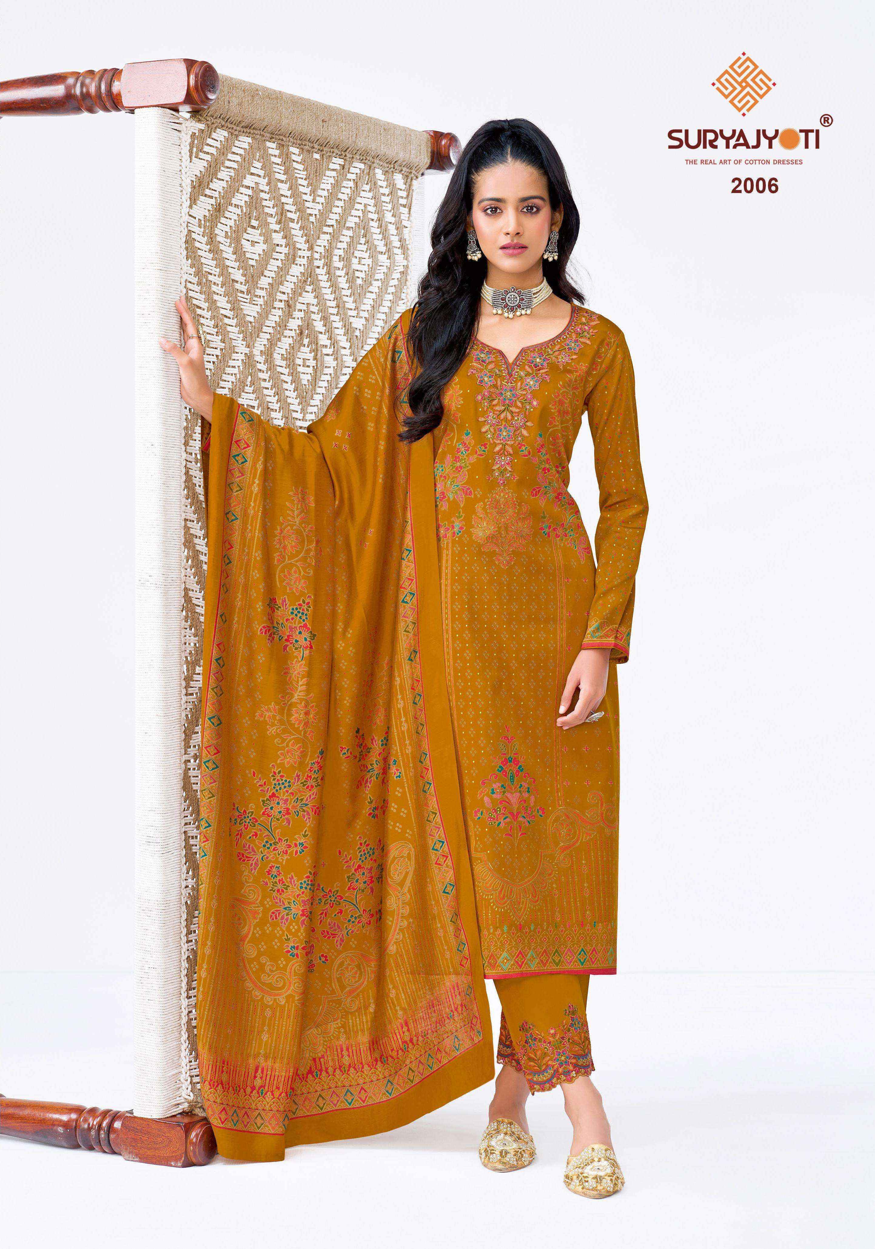 Suryajyoti Kavira Vol 2 Jam Satin Dress Material 6 pcs Catalogue