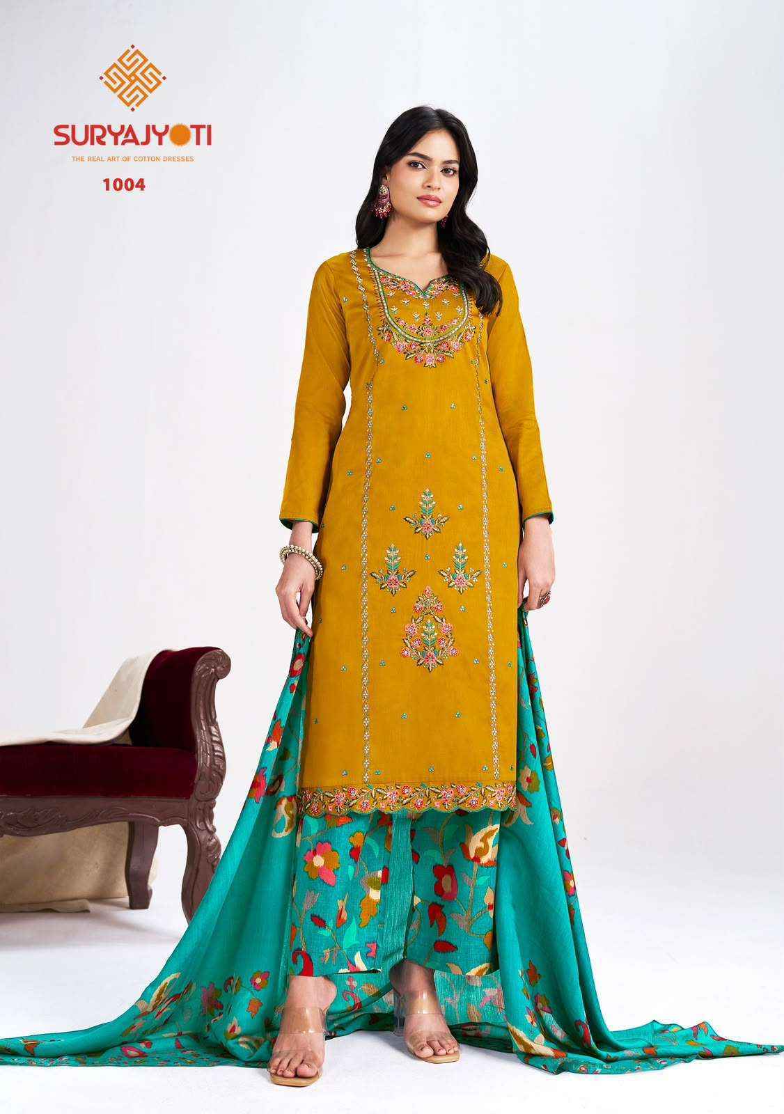 Suryajyoti Parakh Vol 1 Jam Satin Dress Material 6 pcs Catalogue