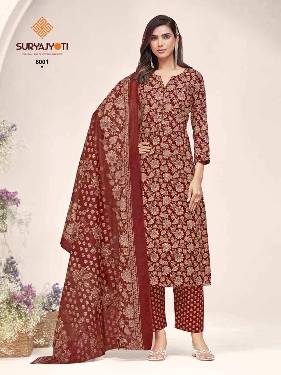 Suryajyoti Poshak Vol 8 Readymade Cotton Dress 10 pcs Catalogue