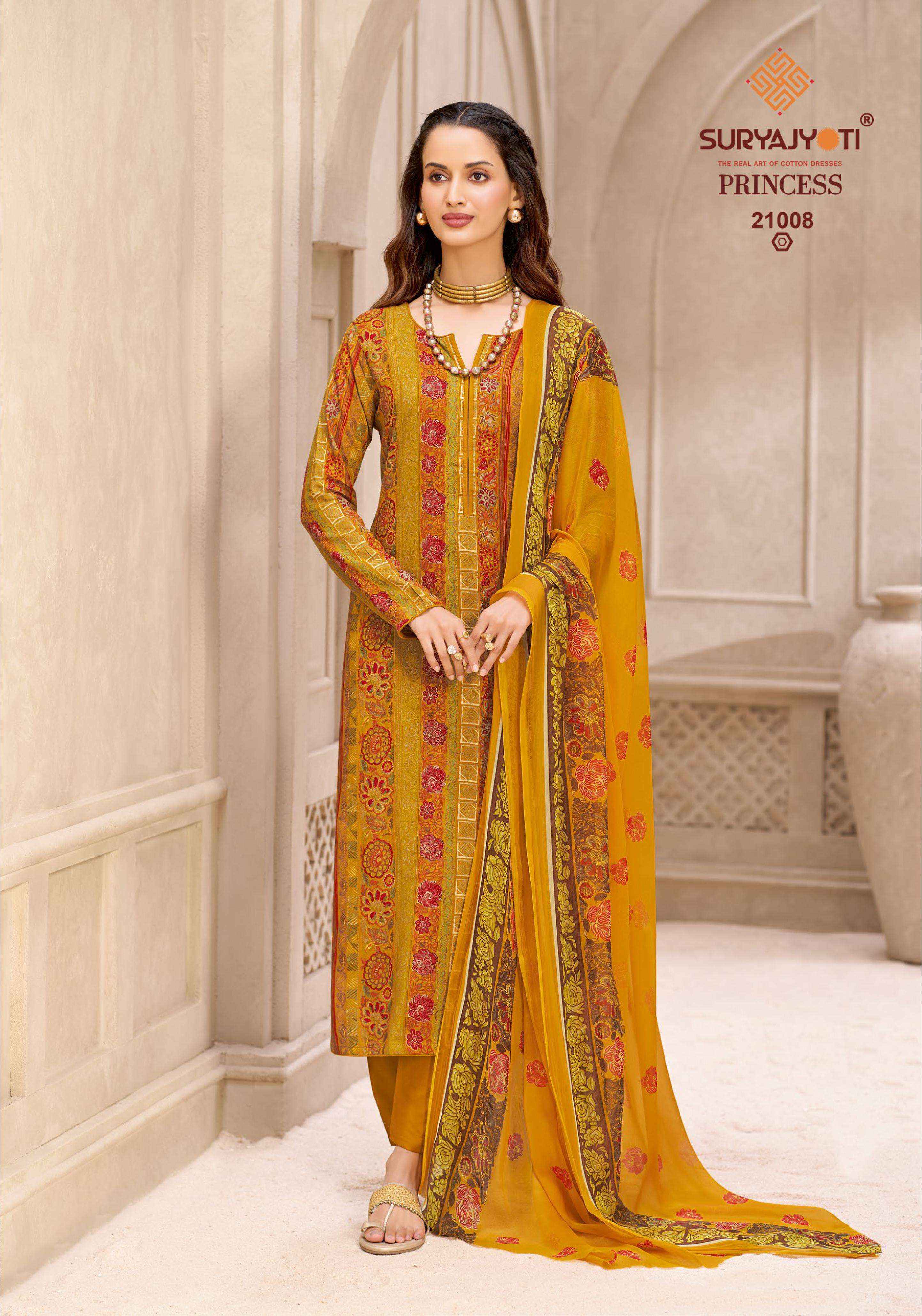 Suryajyoti Princess Vol 21 Rayon Dress Material 10 pcs Catalogue