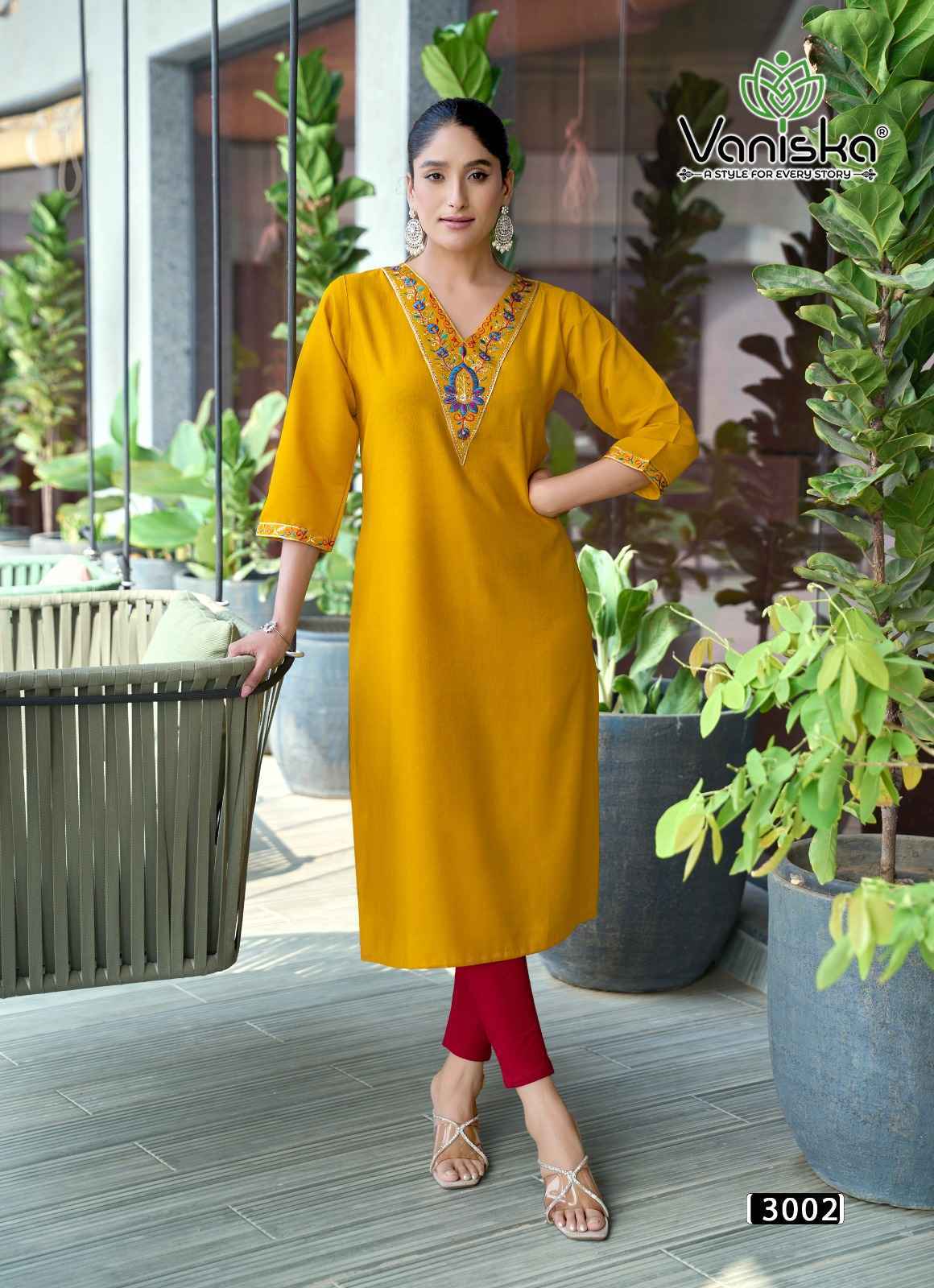 Vaniska Fashion Five Star Vol 3 Vatican Silk Kurti 8 pcs Catalogue