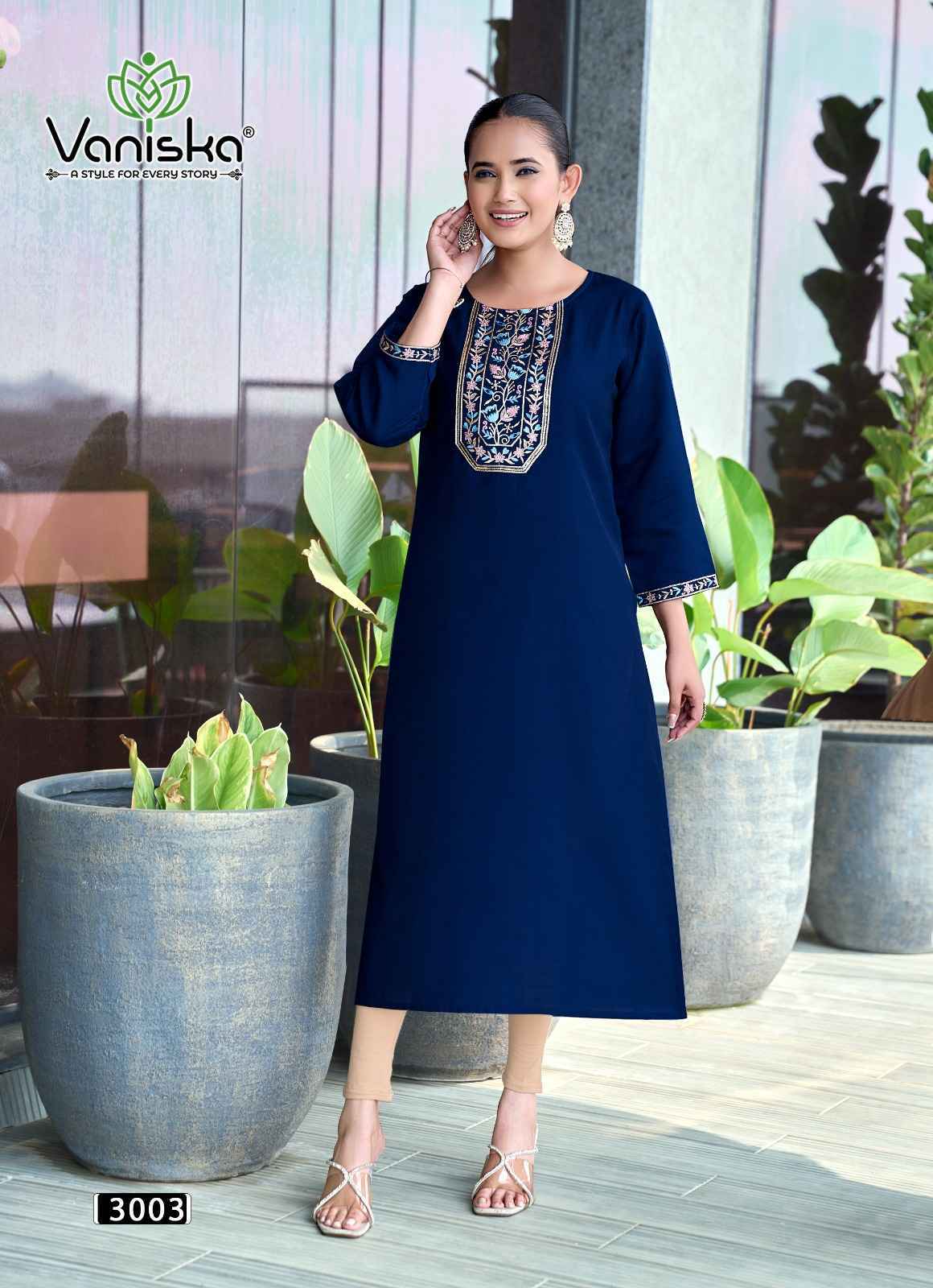 Vaniska Fashion Five Star Vol 3 Vatican Silk Kurti 8 pcs Catalogue