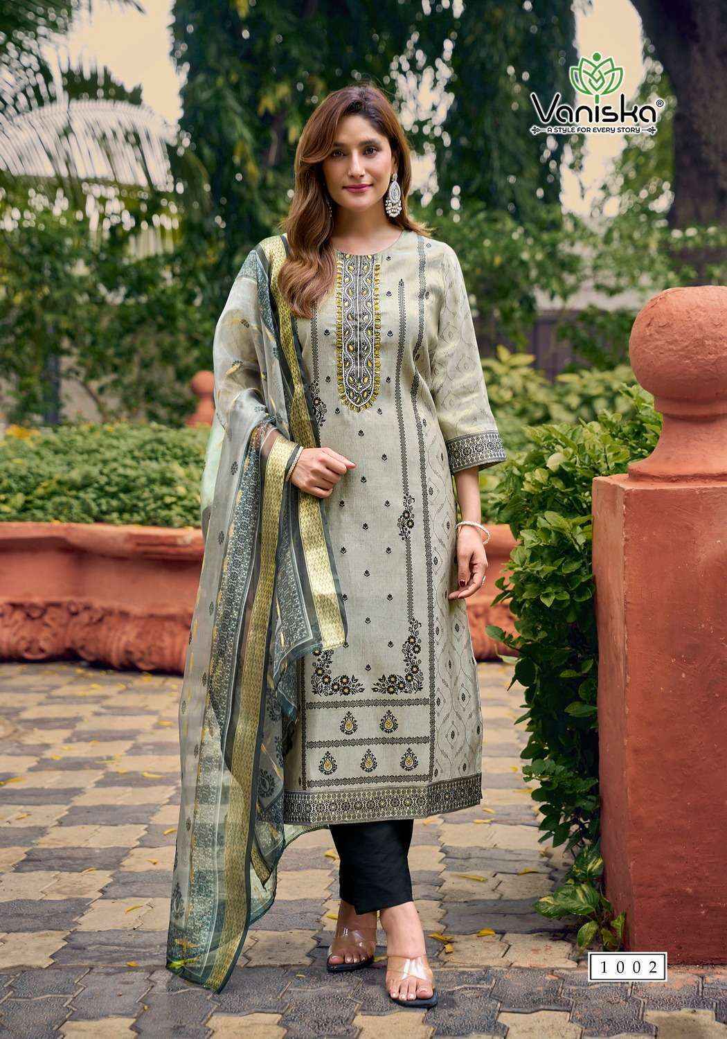 Vaniska Fashion Simmer Vol 1 Silk Jacquard Kurti Combo 6 pcs Catalogue