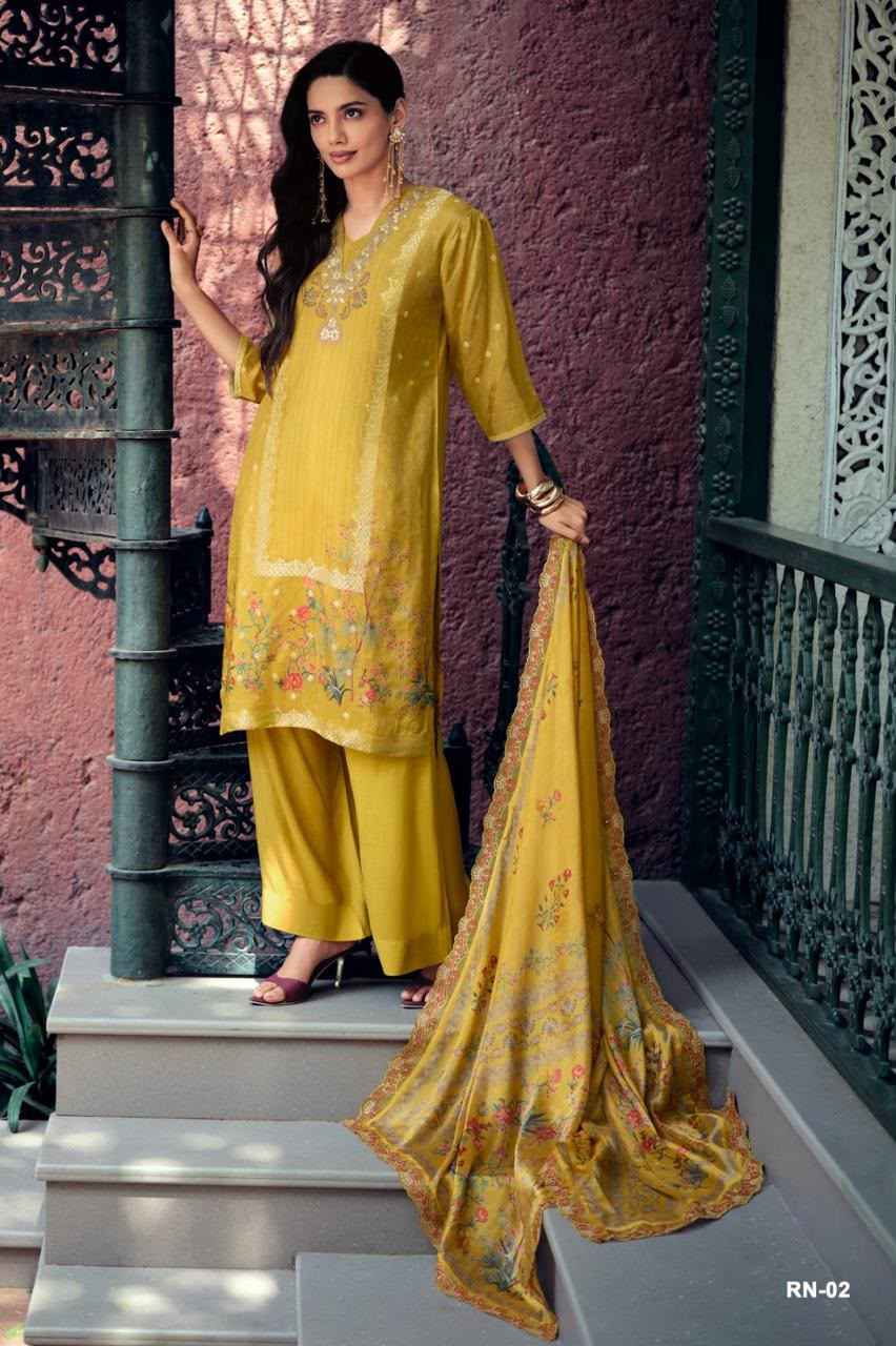 Varshaa Resham Noor Viscouse Dress Material 4 pcs Catalogue