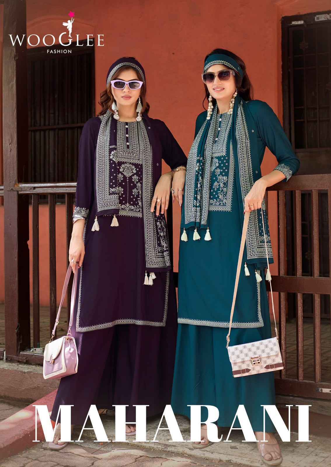 Wooglee Maharani Rayon Kurti Combo 4 pcs Catalogue