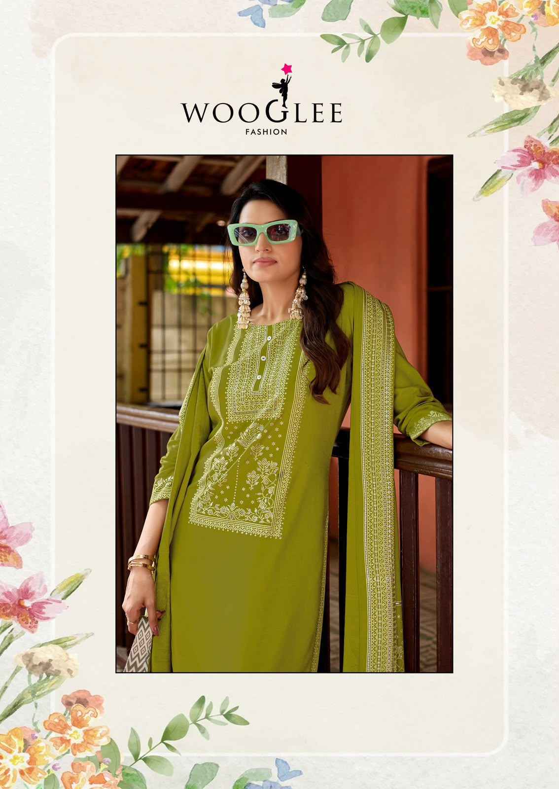 Wooglee Maharani Rayon Kurti Combo 4 pcs Catalogue