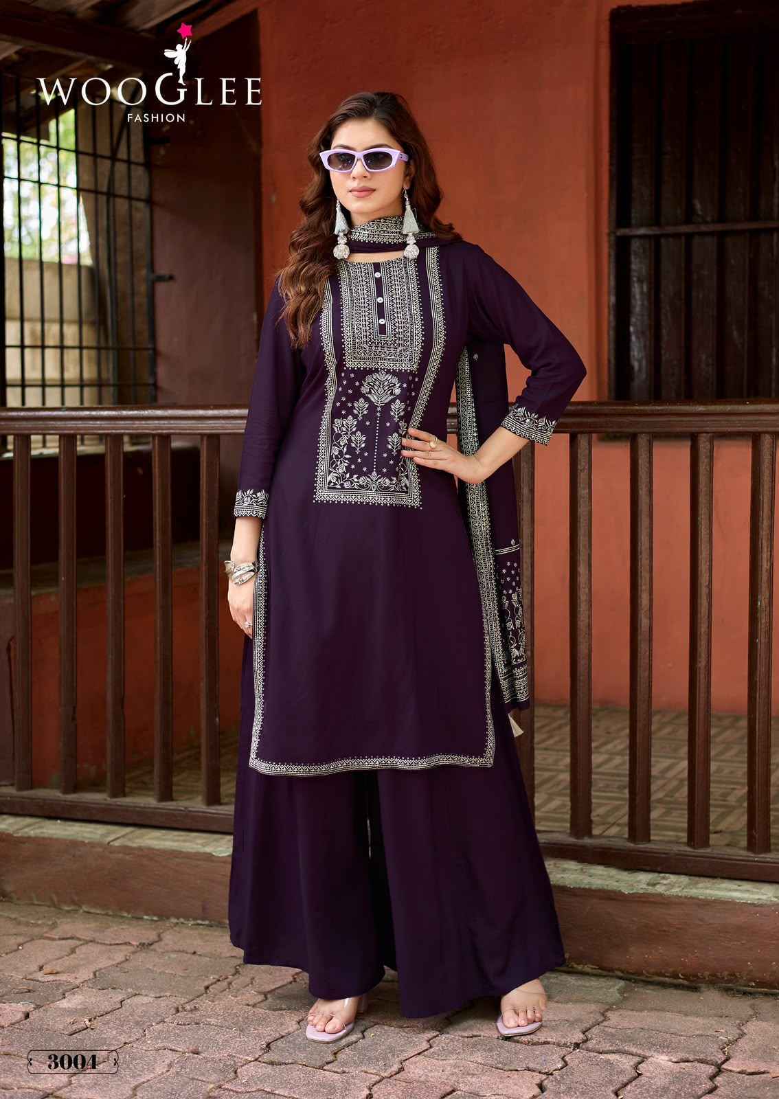 Wooglee Maharani Rayon Kurti Combo 4 pcs Catalogue