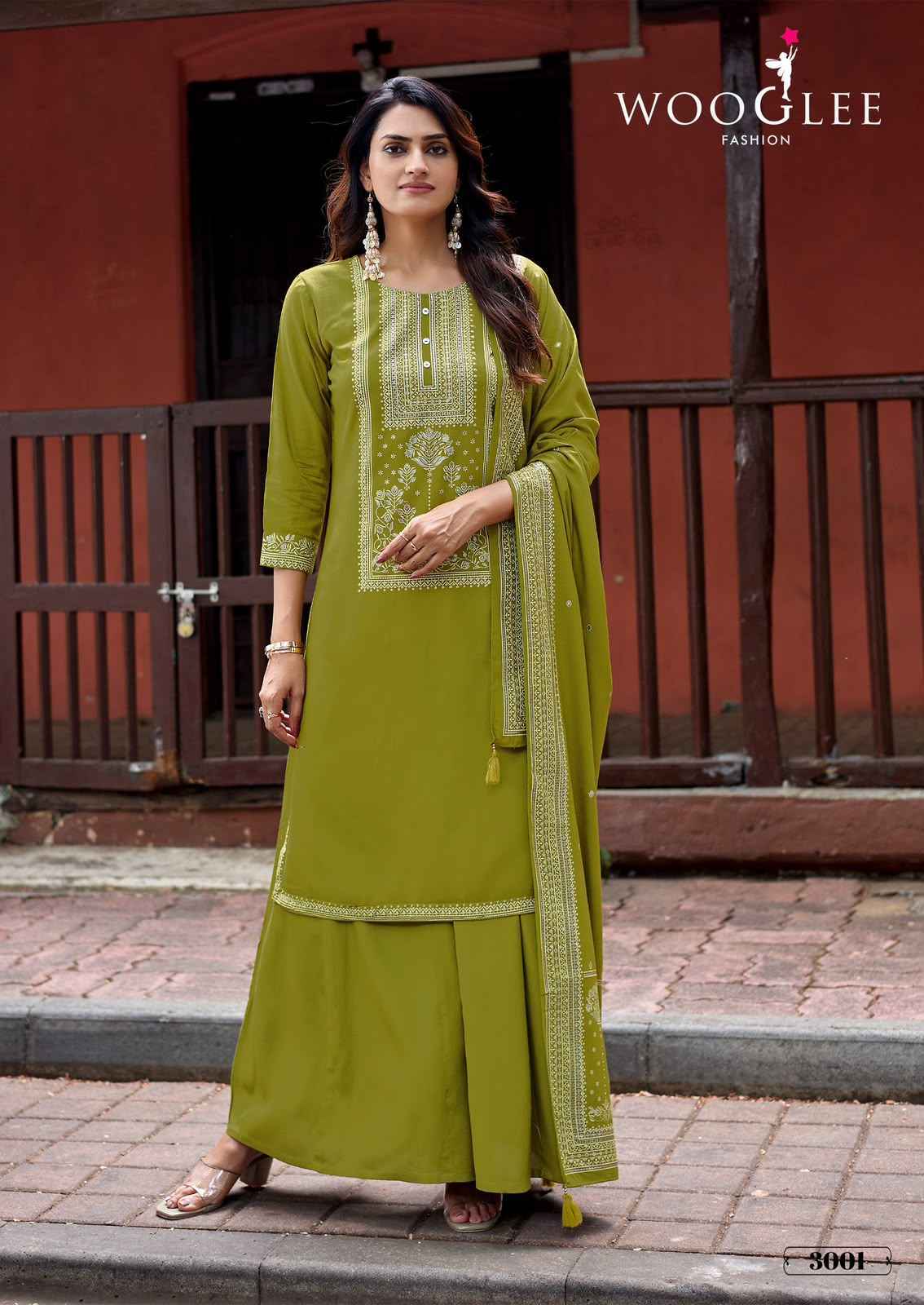 Wooglee Maharani Rayon Kurti Combo 4 pcs Catalogue