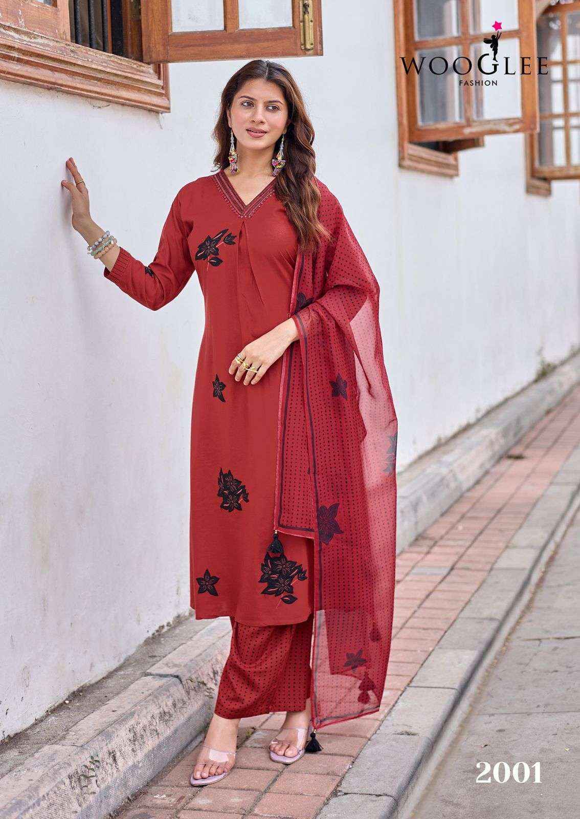 Wooglee Vasudha Rayon Kurti Combo 6 pcs Catalogue