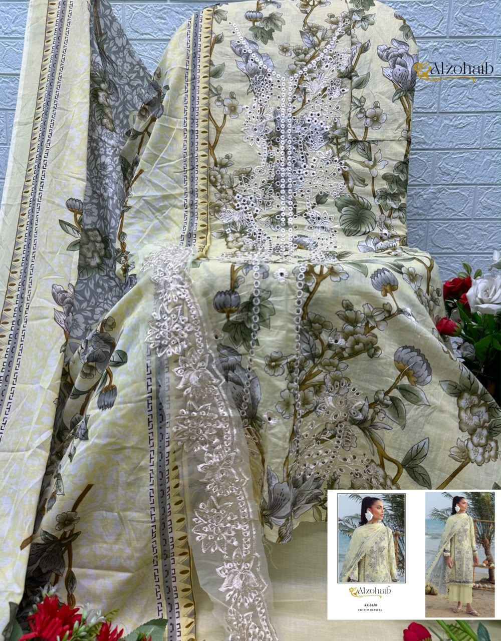 Al Zohaib Elaf Vol 1 Cotton Dress Material 4 pcs Catalogue