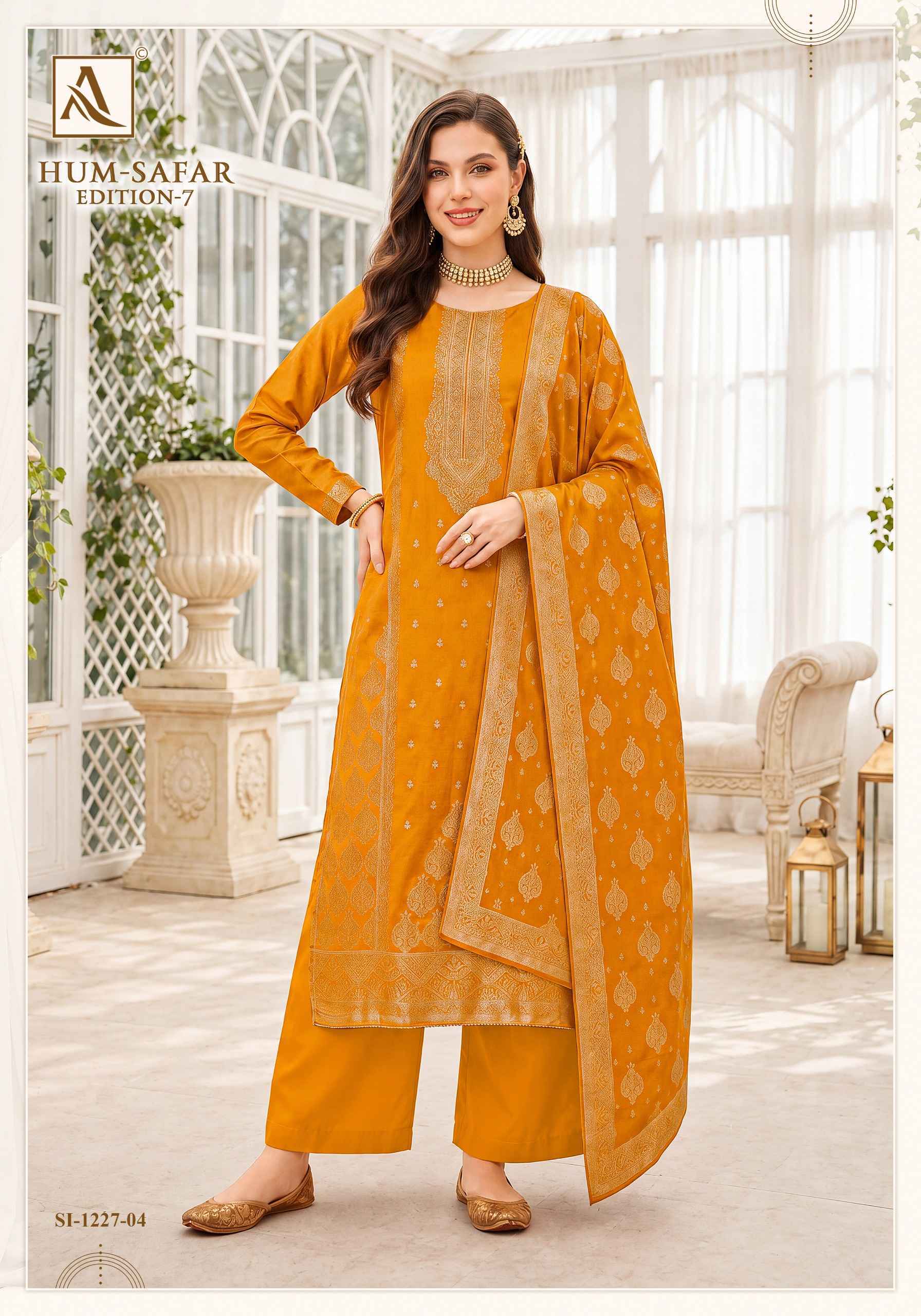 Alok Hum-Safar Edition 7 Viscose Maslin Dress Material 6 pcs Catalogue