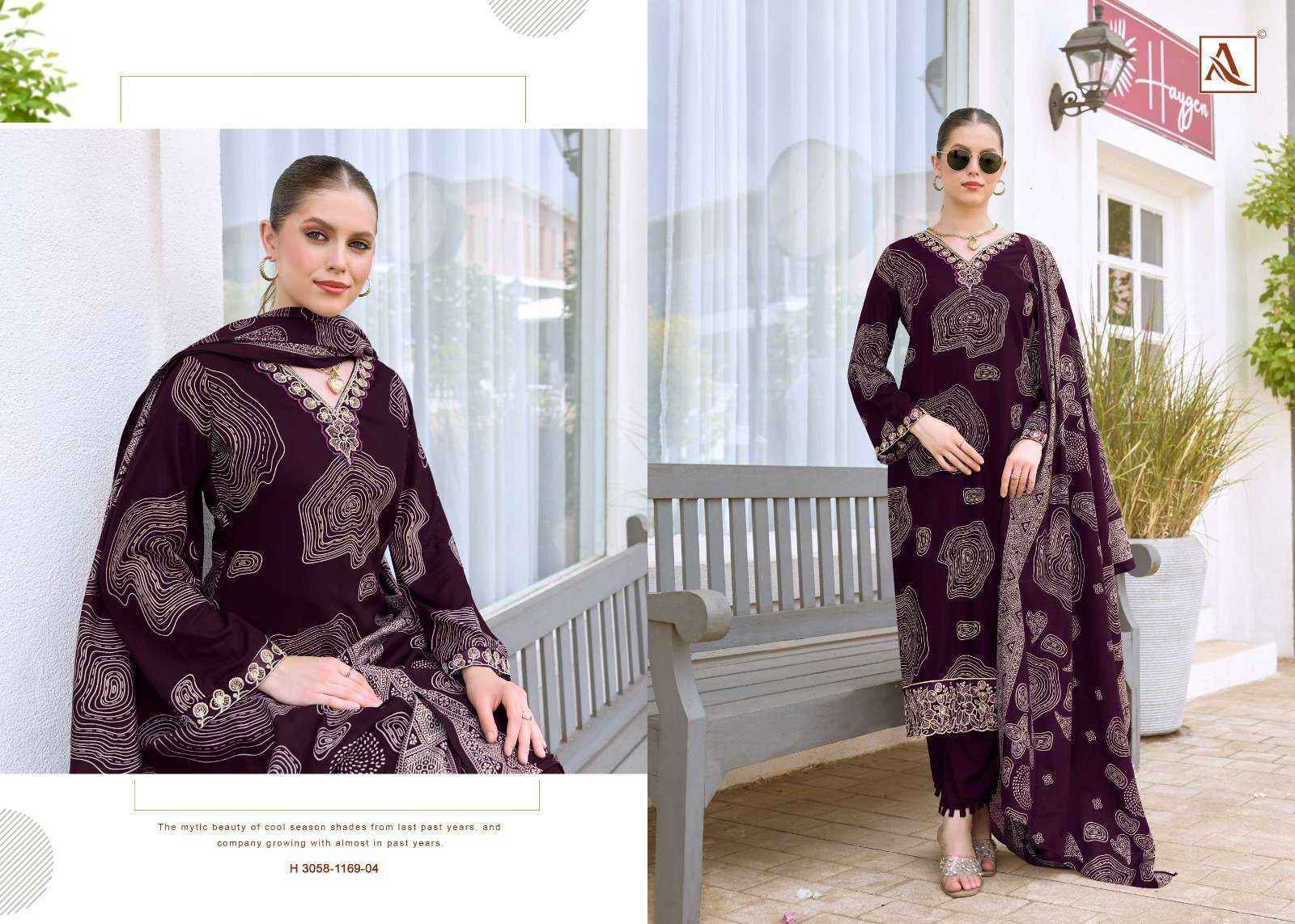Alok Turkish Edition 19 Viscose Reyon Dress Material 6 pcs Catalogue