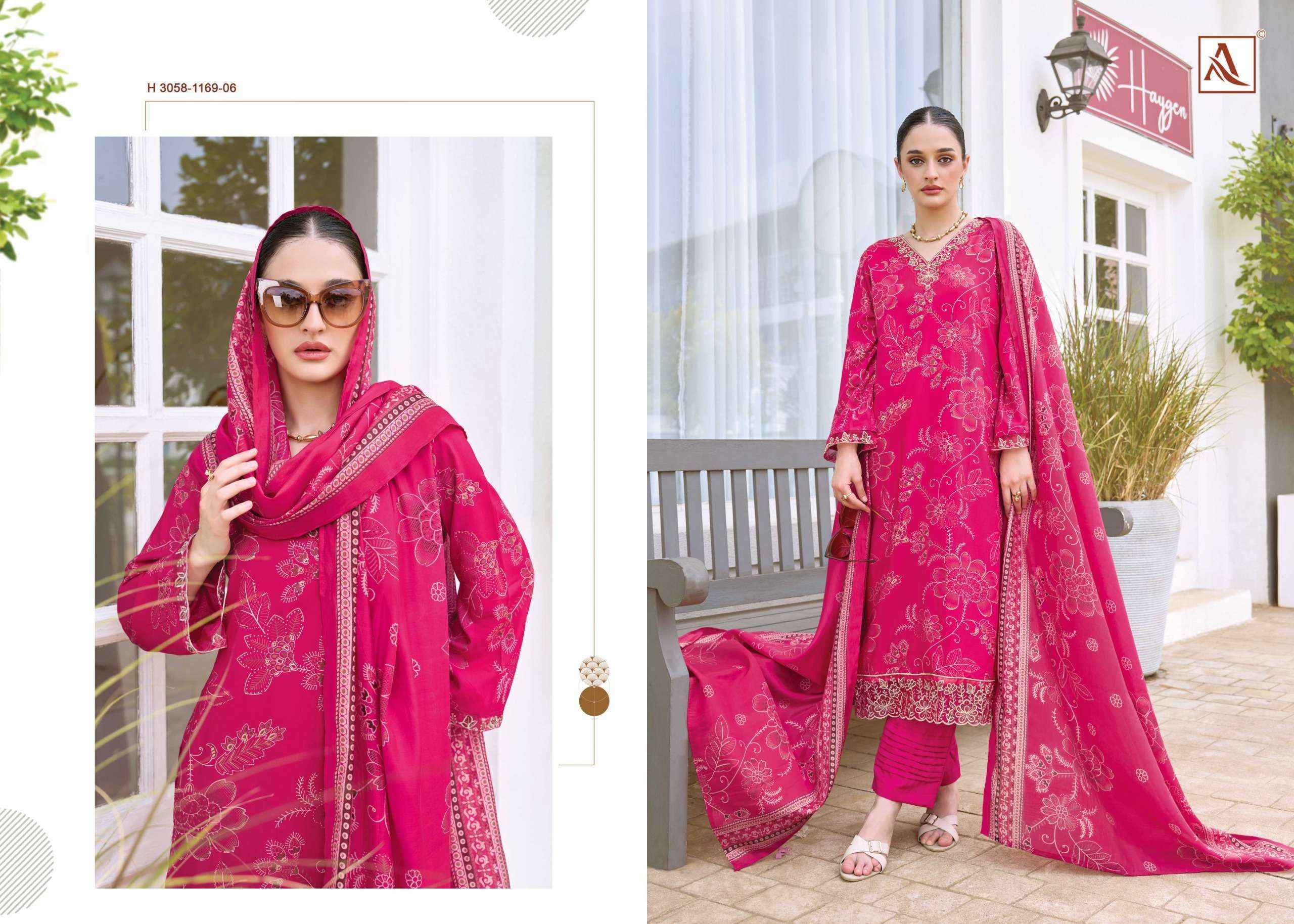Alok Turkish Edition 19 Viscose Reyon Dress Material 6 pcs Catalogue