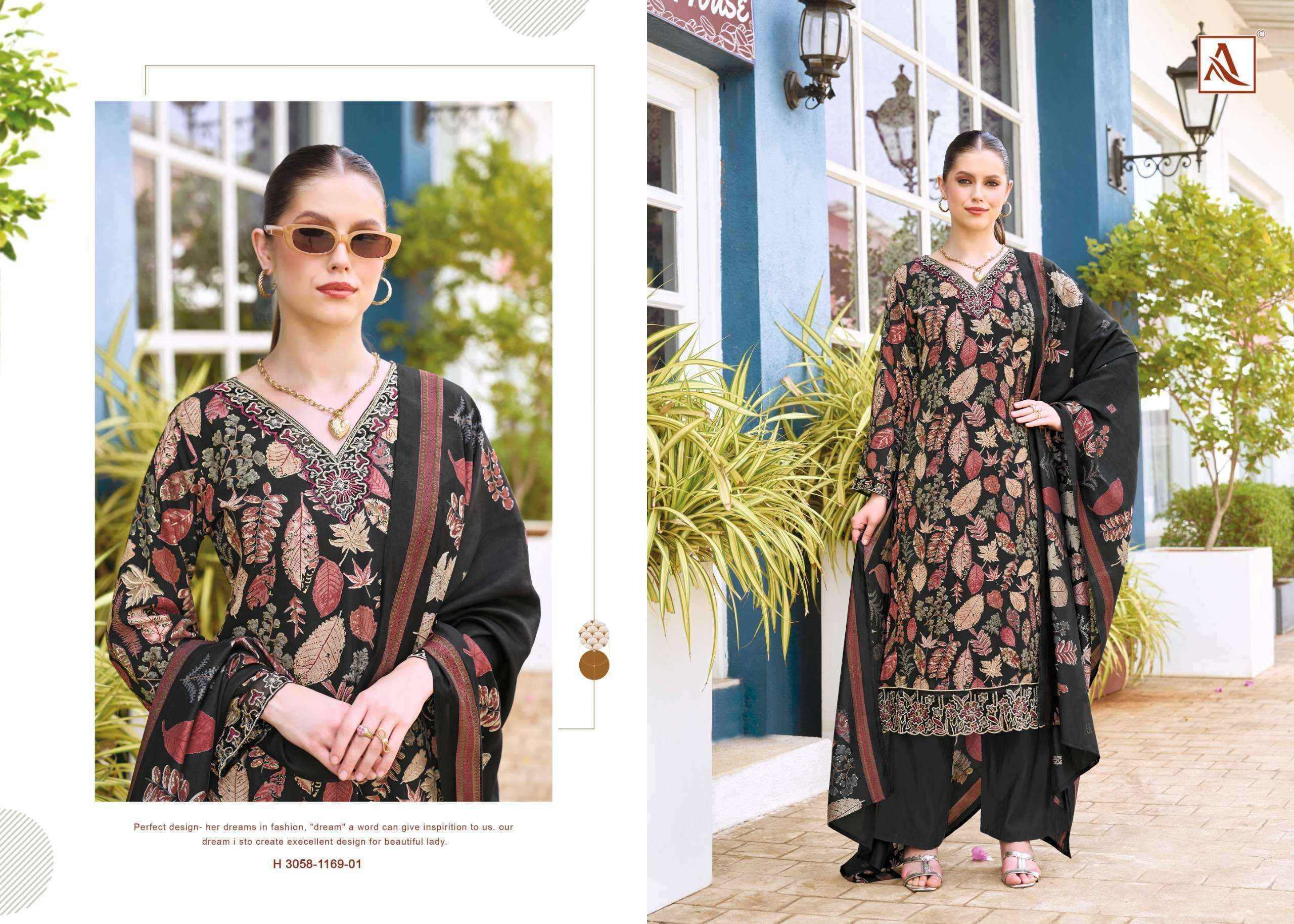 Alok Turkish Edition 19 Viscose Reyon Dress Material 6 pcs Catalogue