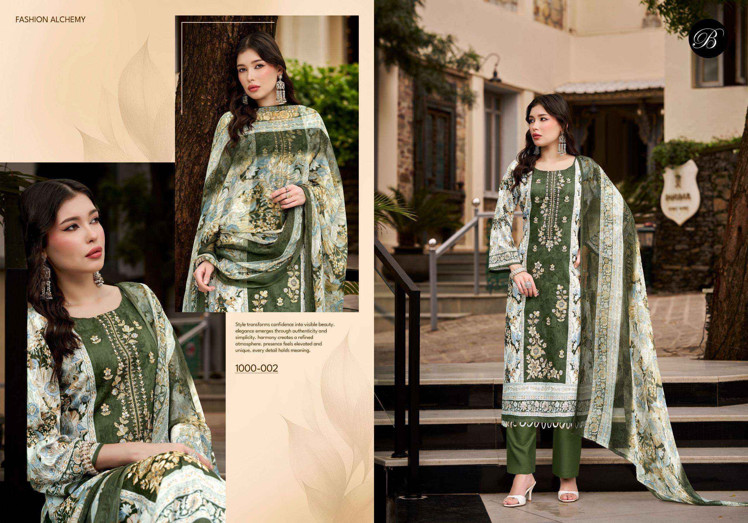 Belliza Feroza Jam Cotton Dress Material 8 pcs Catalogue